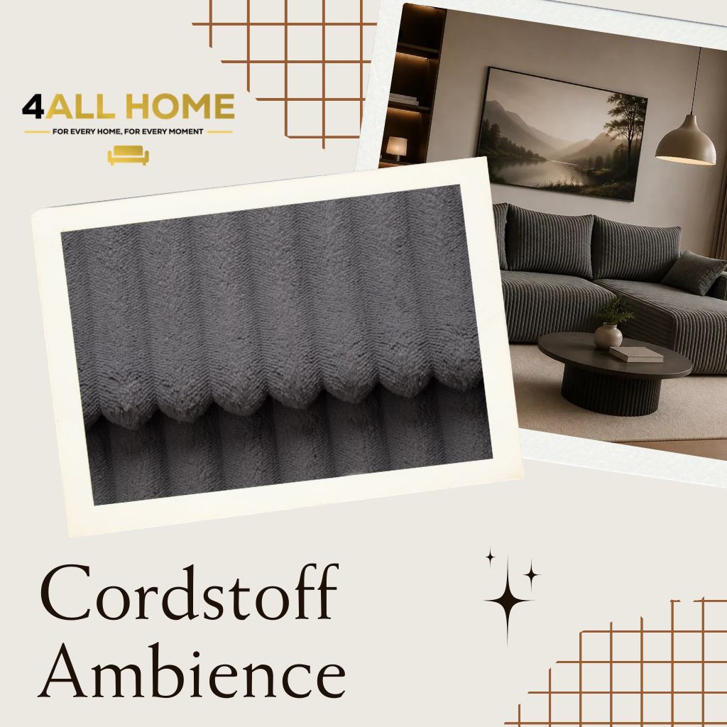 Ambience Cordstoff für Sofas & Ecksofas | Hochwertige Polsterstoffe