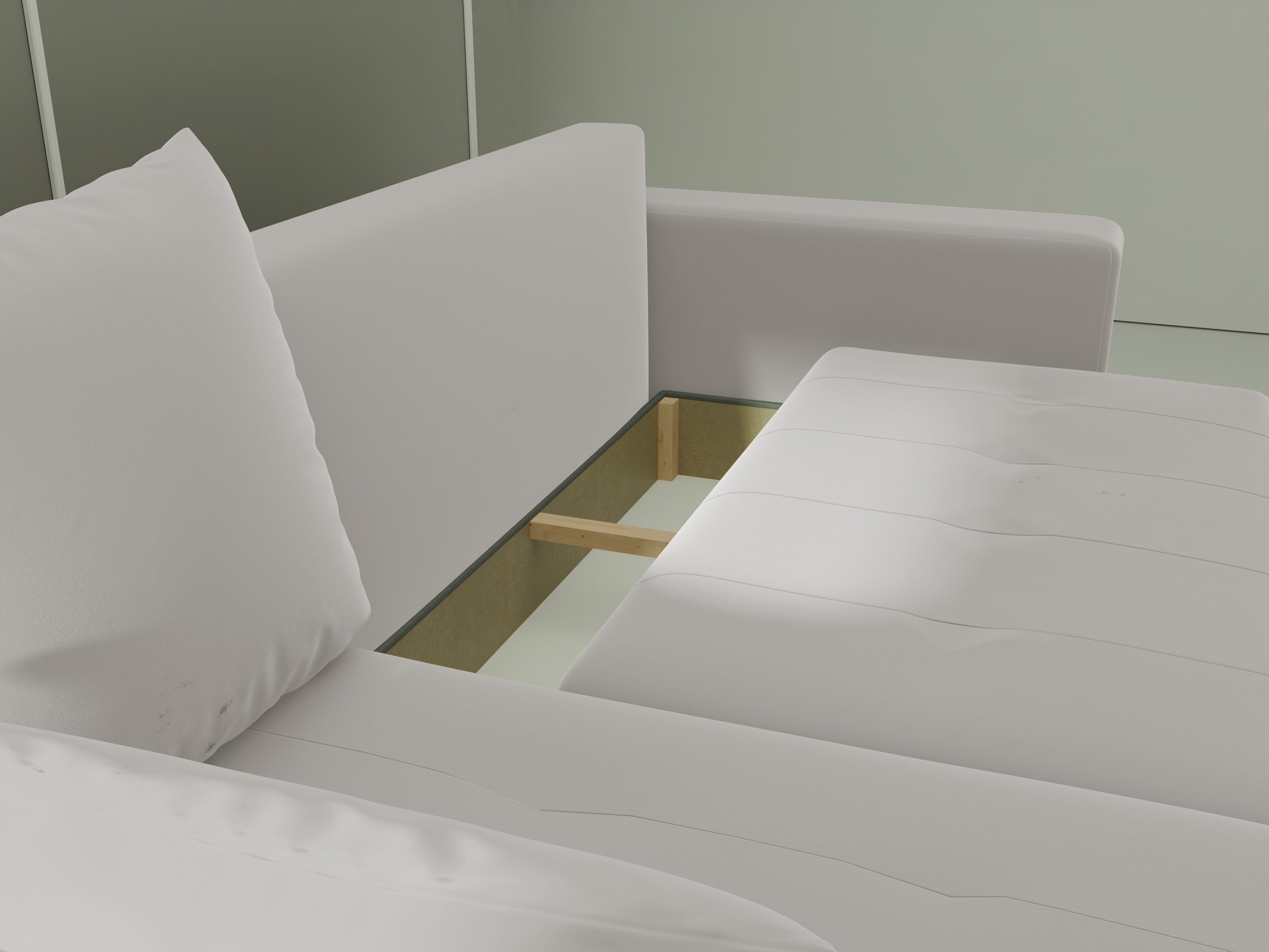 Ecksofa mit Schlaffunktion Tico Velour Royal Velvet