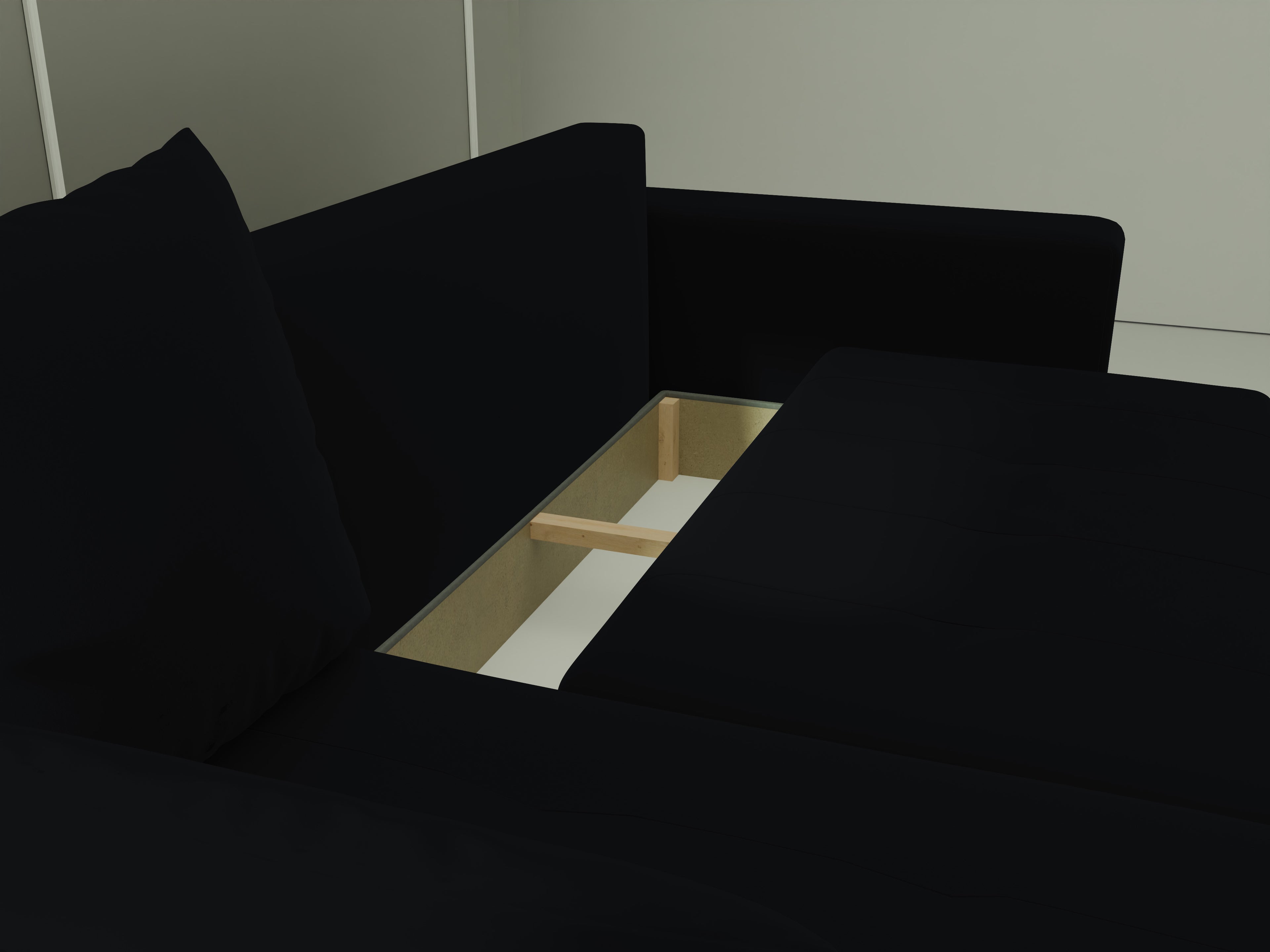 Ecksofa mit Schlaffunktion Tico Velour Royal Velvet