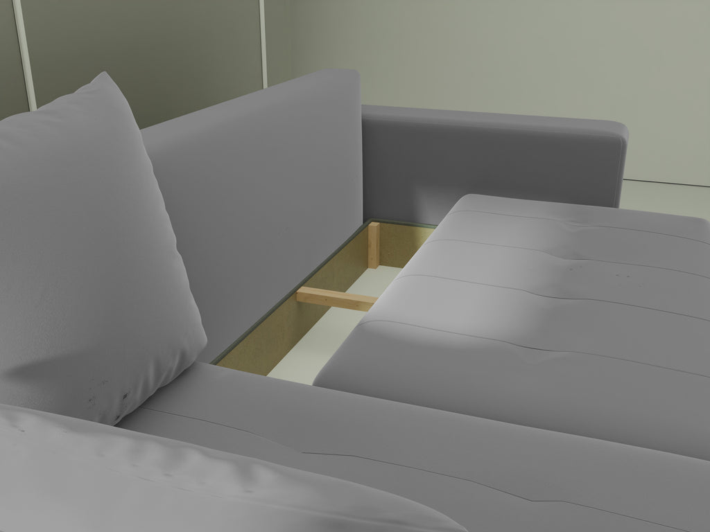 Ecksofa mit Schlaffunktion Tico Velour Royal Velvet