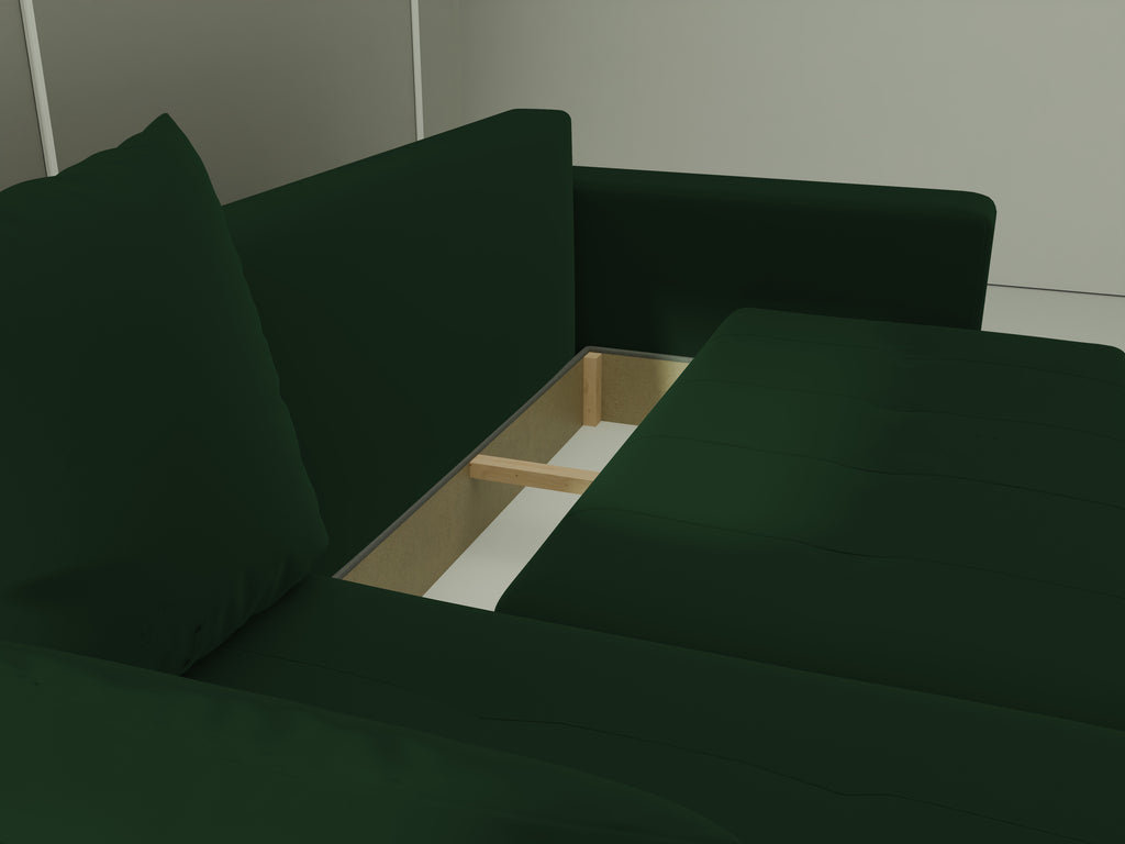 Ecksofa mit Schlaffunktion Tico Velour Royal Velvet