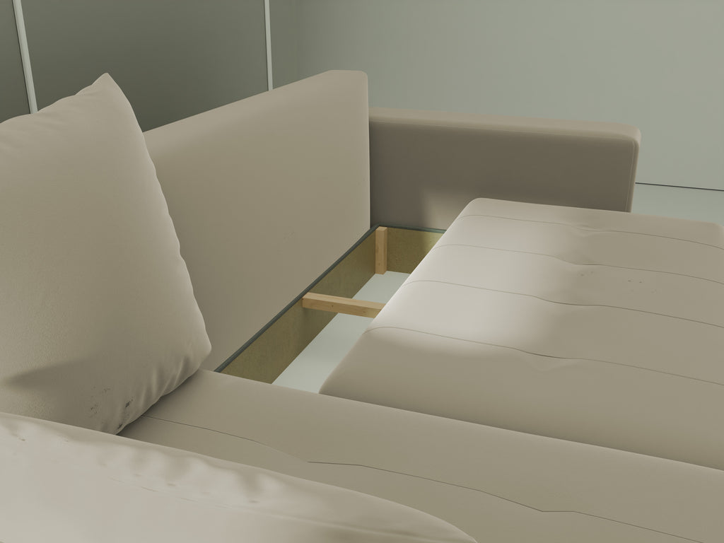 Ecksofa mit Schlaffunktion Tico Velour Royal Velvet