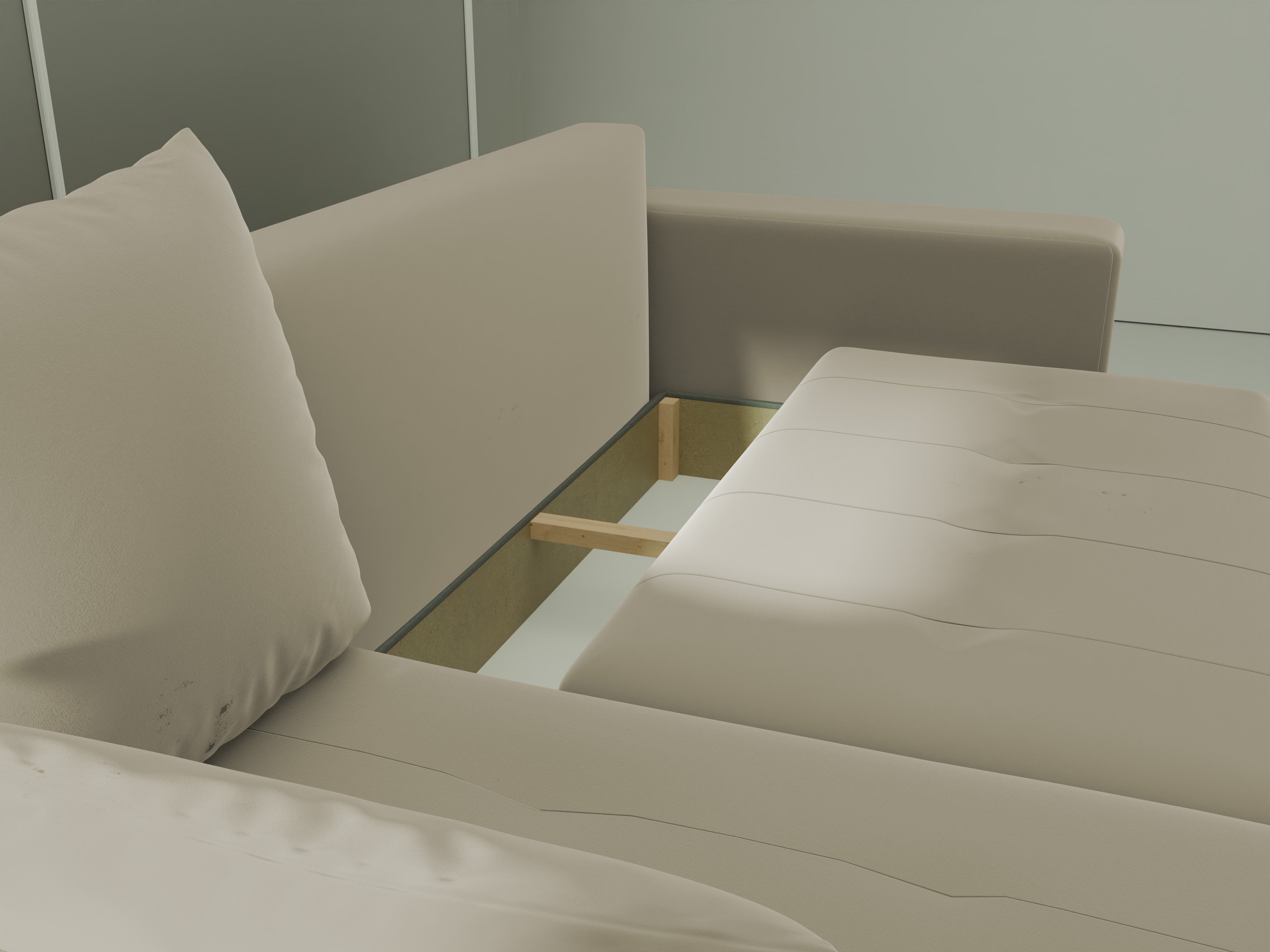 Ecksofa mit Schlaffunktion Tico Velour Royal Velvet