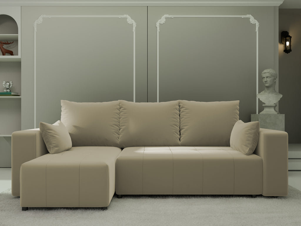 Ecksofa mit Schlaffunktion Tico Velour Royal Velvet