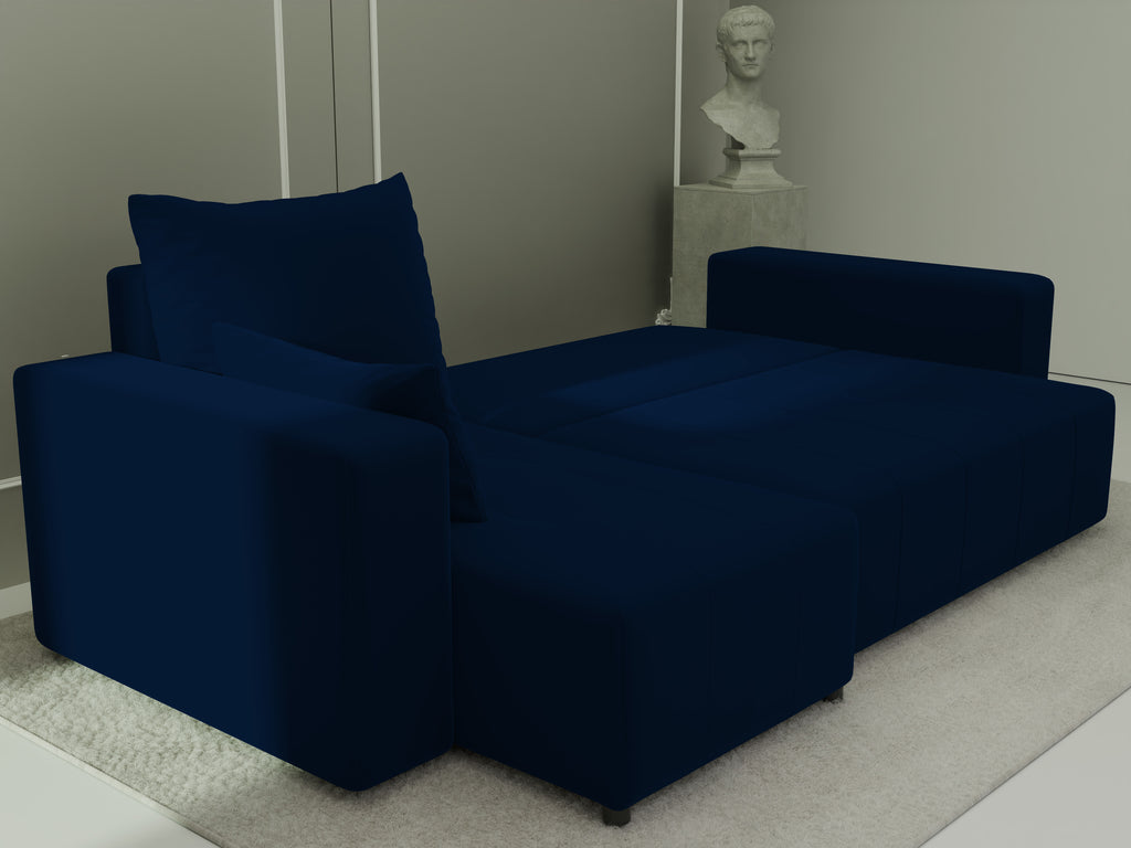 Ecksofa mit Schlaffunktion Tico Velour Royal Velvet