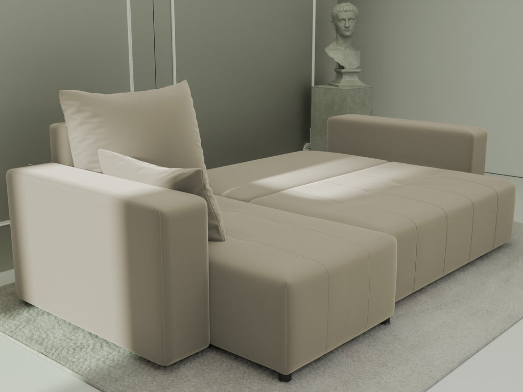 Ecksofa mit Schlaffunktion Tico Velour Royal Velvet