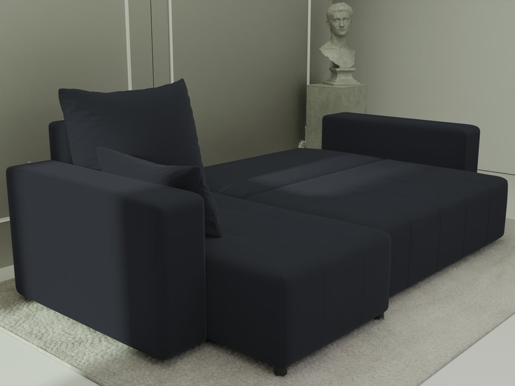 Ecksofa mit Schlaffunktion Tico Velour Royal Velvet