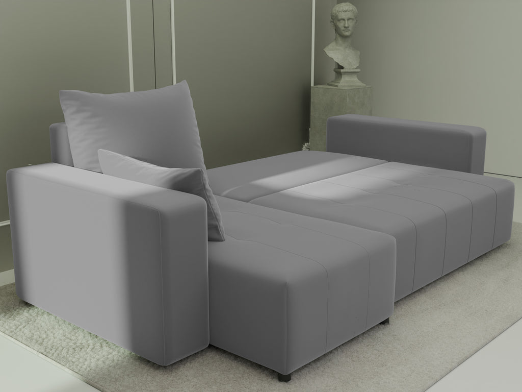 Ecksofa mit Schlaffunktion Tico Velour Royal Velvet