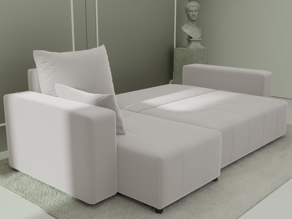 Ecksofa mit Schlaffunktion Tico Velour Royal Velvet