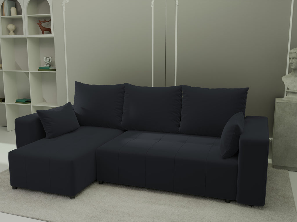 Ecksofa mit Schlaffunktion Tico Velour Royal Velvet
