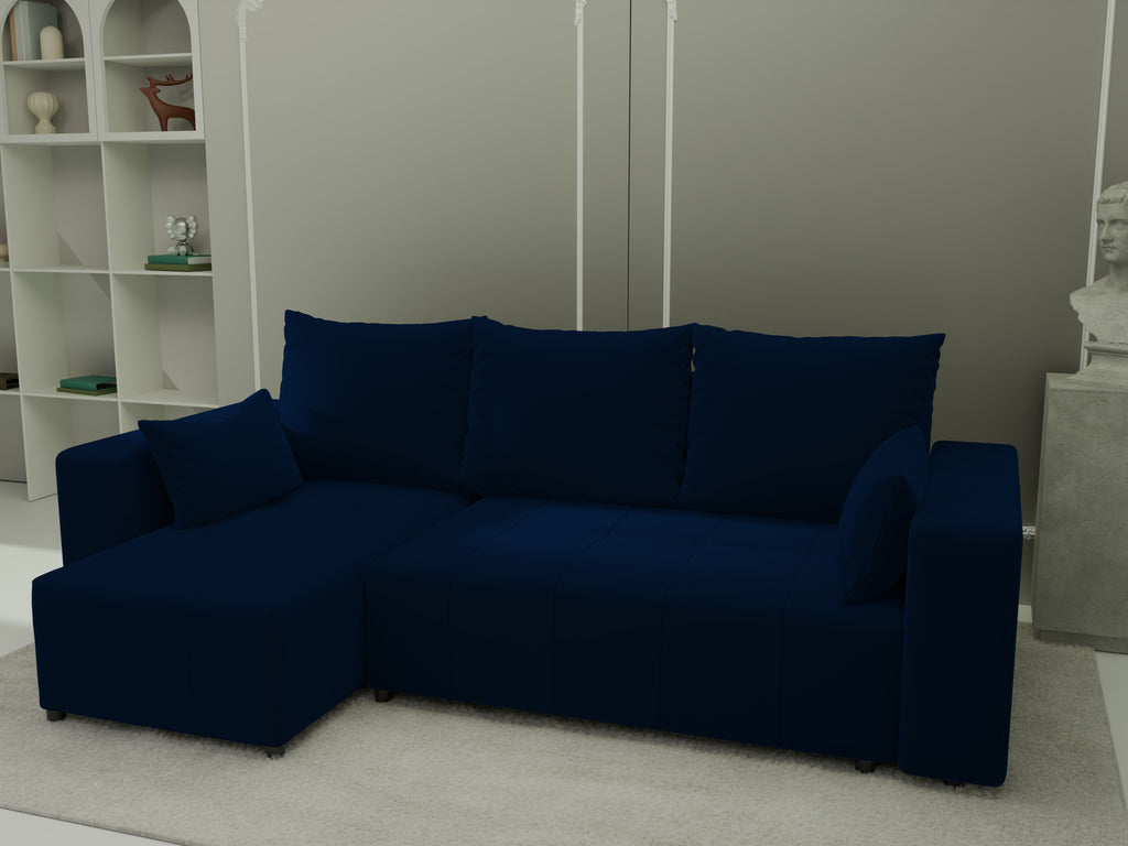 Ecksofa mit Schlaffunktion Tico Velour Royal Velvet