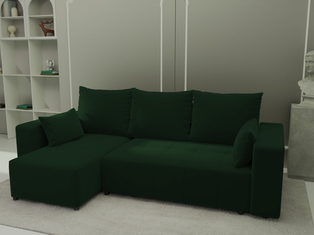 Ecksofa mit Schlaffunktion Tico Velour Royal Velvet