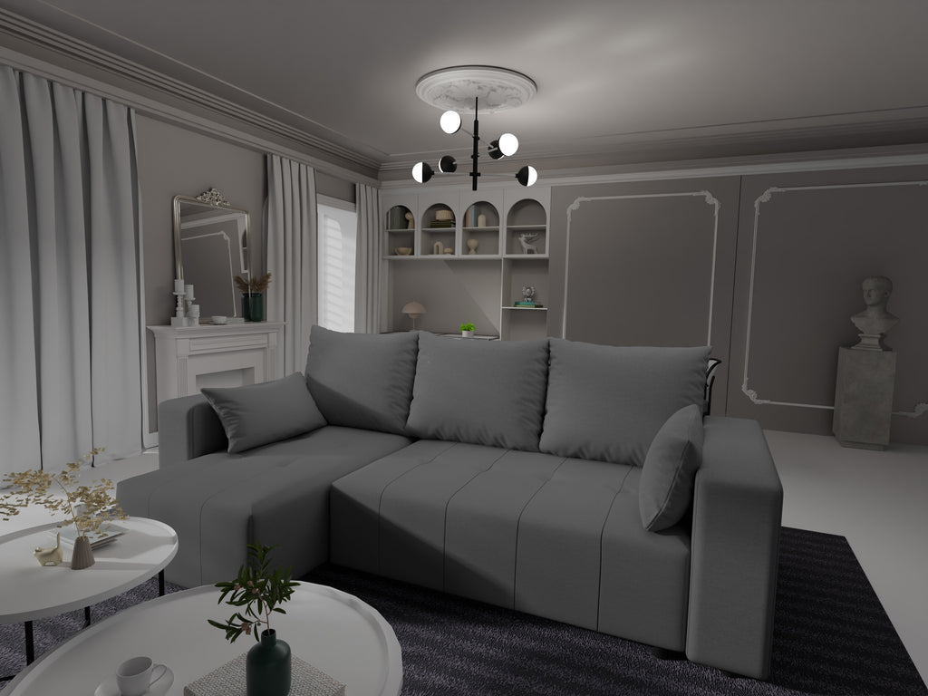 Ecksofa mit Schlaffunktion Tico Webstoff Neve