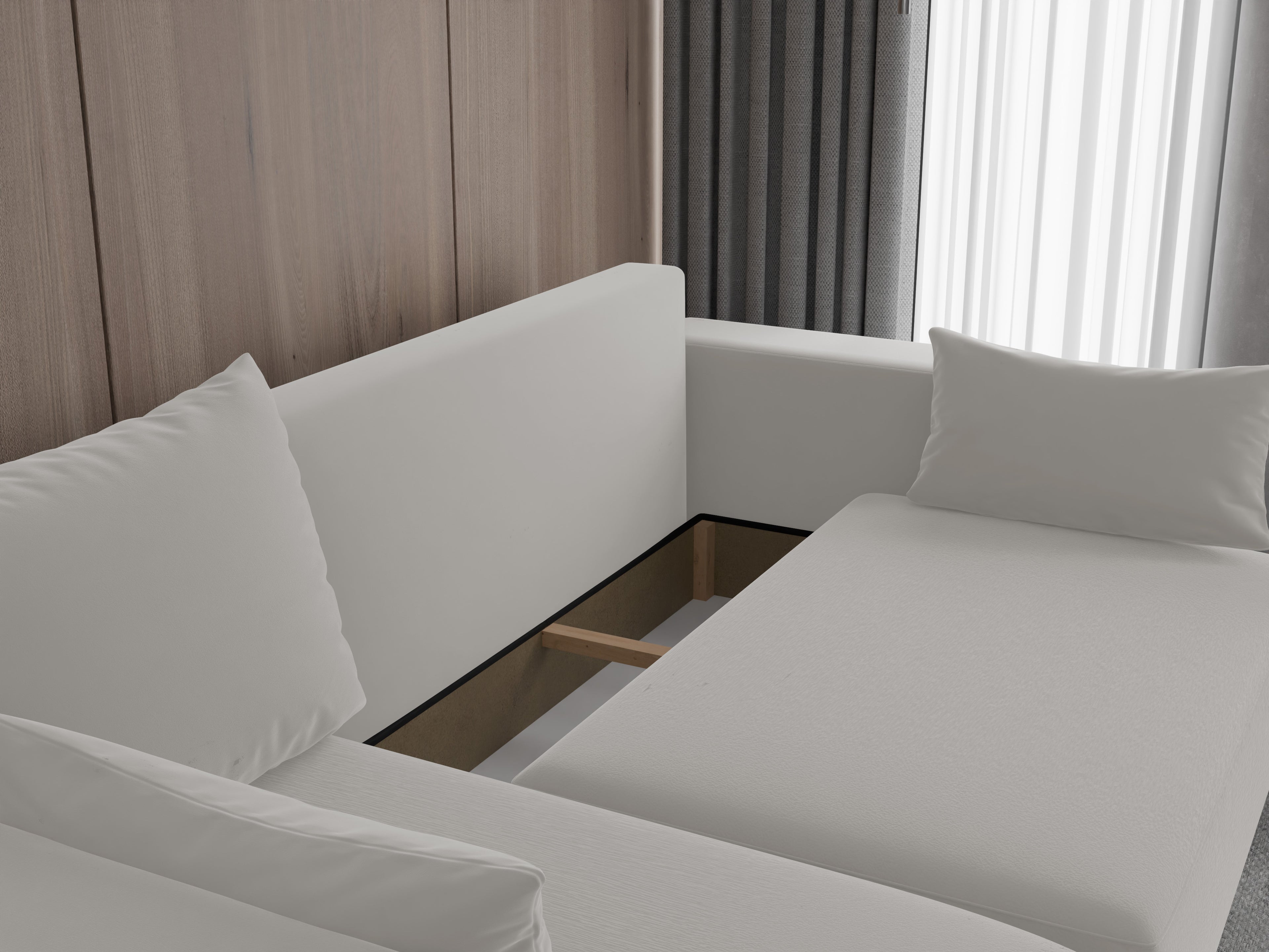 Ecksofa mit Schlaffunktion Tivo Velour Velo