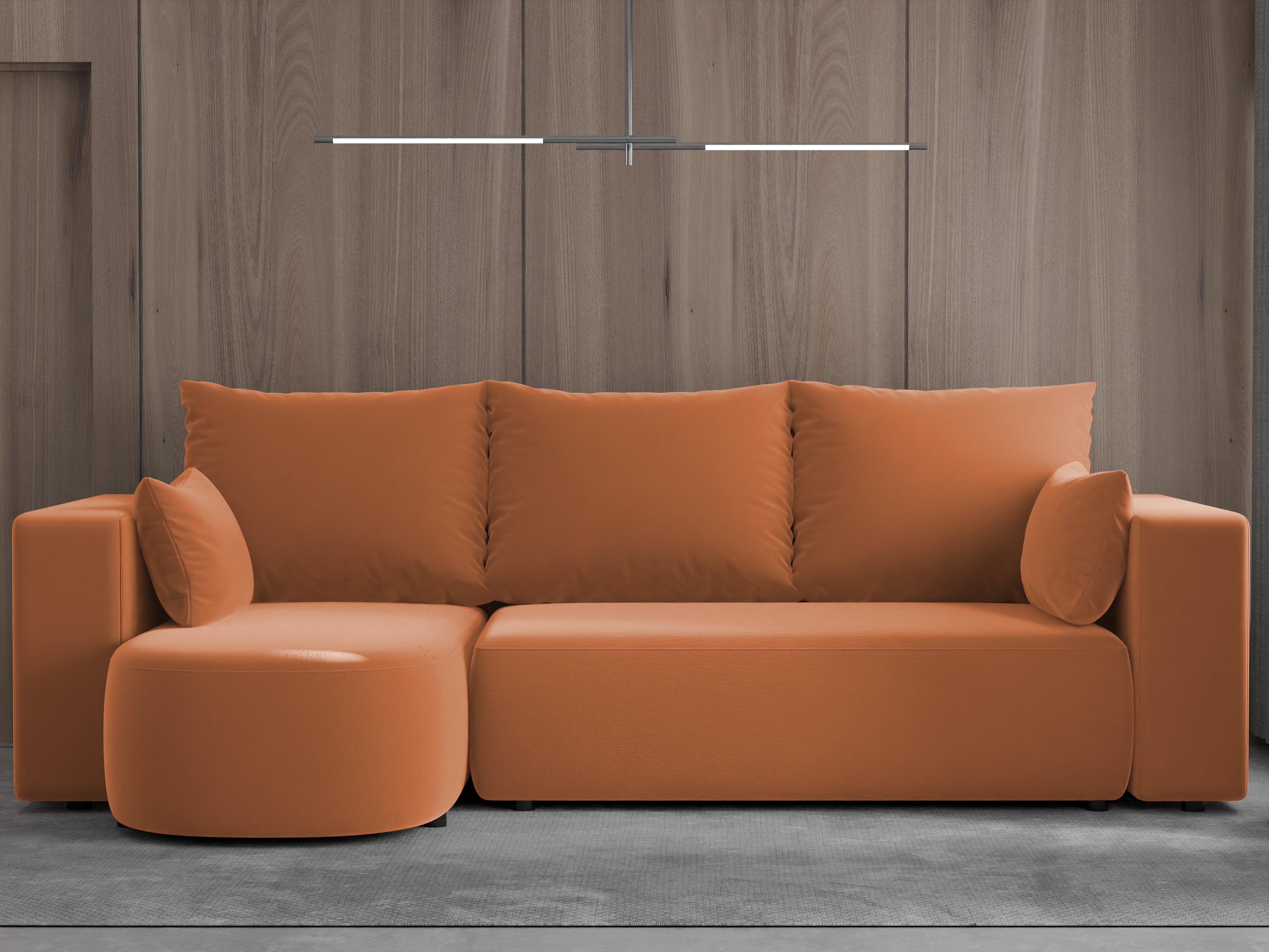 Ecksofa mit Schlaffunktion Tivo Velour Velo