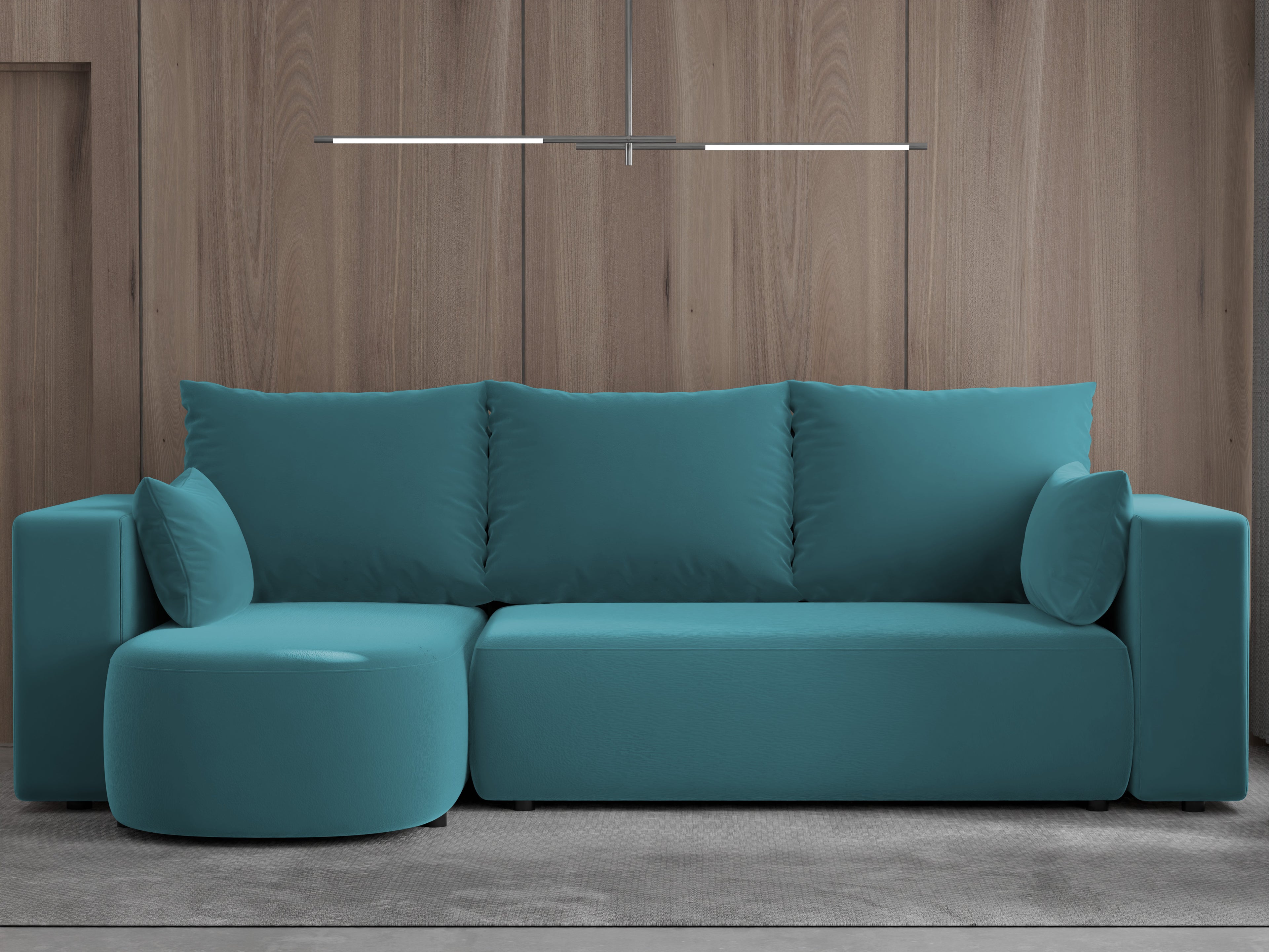 Ecksofa mit Schlaffunktion Tivo Velour Velo