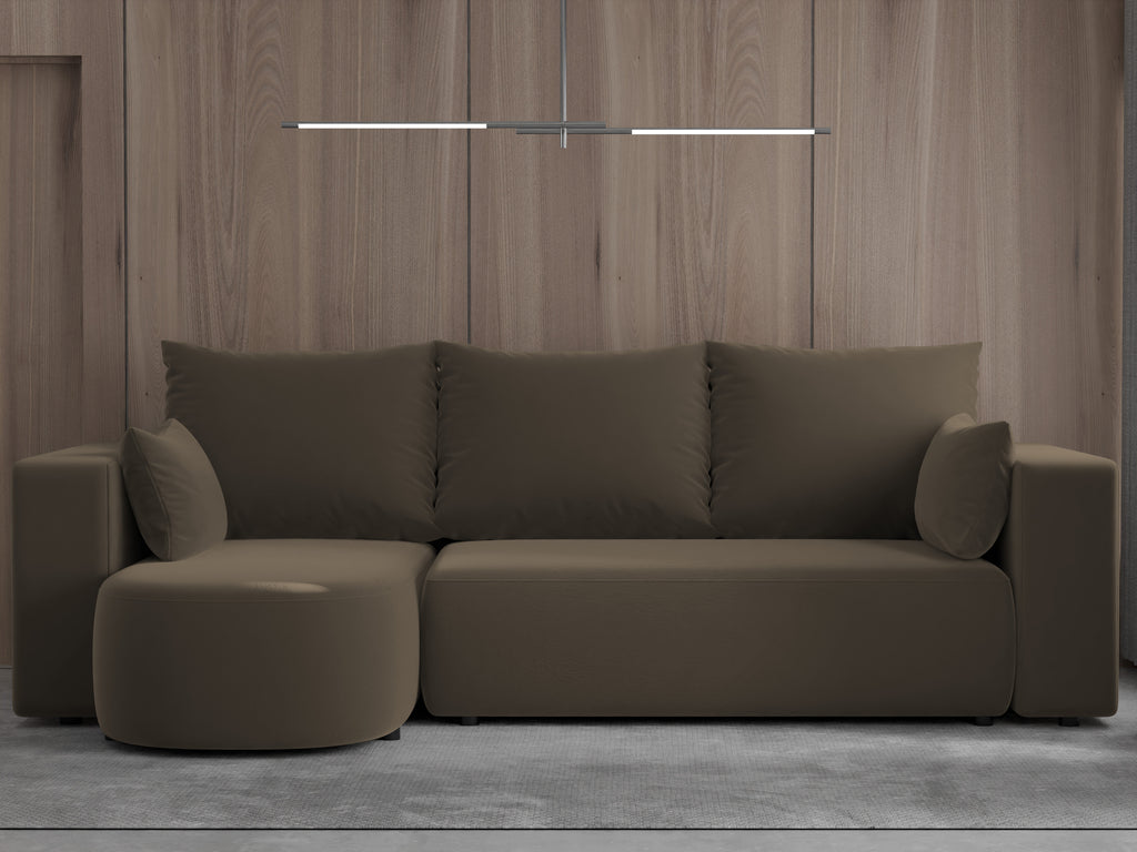 Ecksofa mit Schlaffunktion Tivo Velour Velo