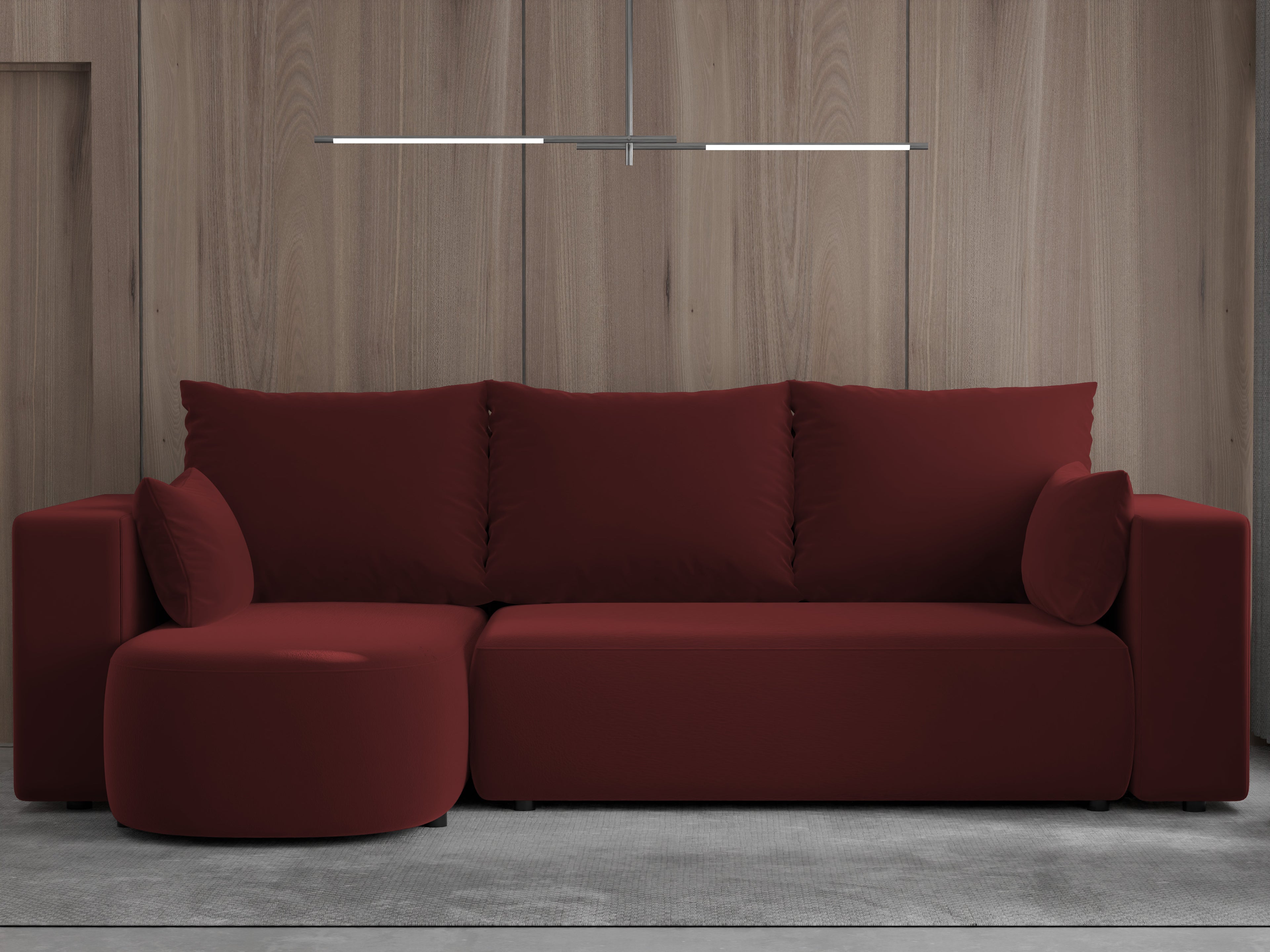 Ecksofa mit Schlaffunktion Tivo Velour Velo