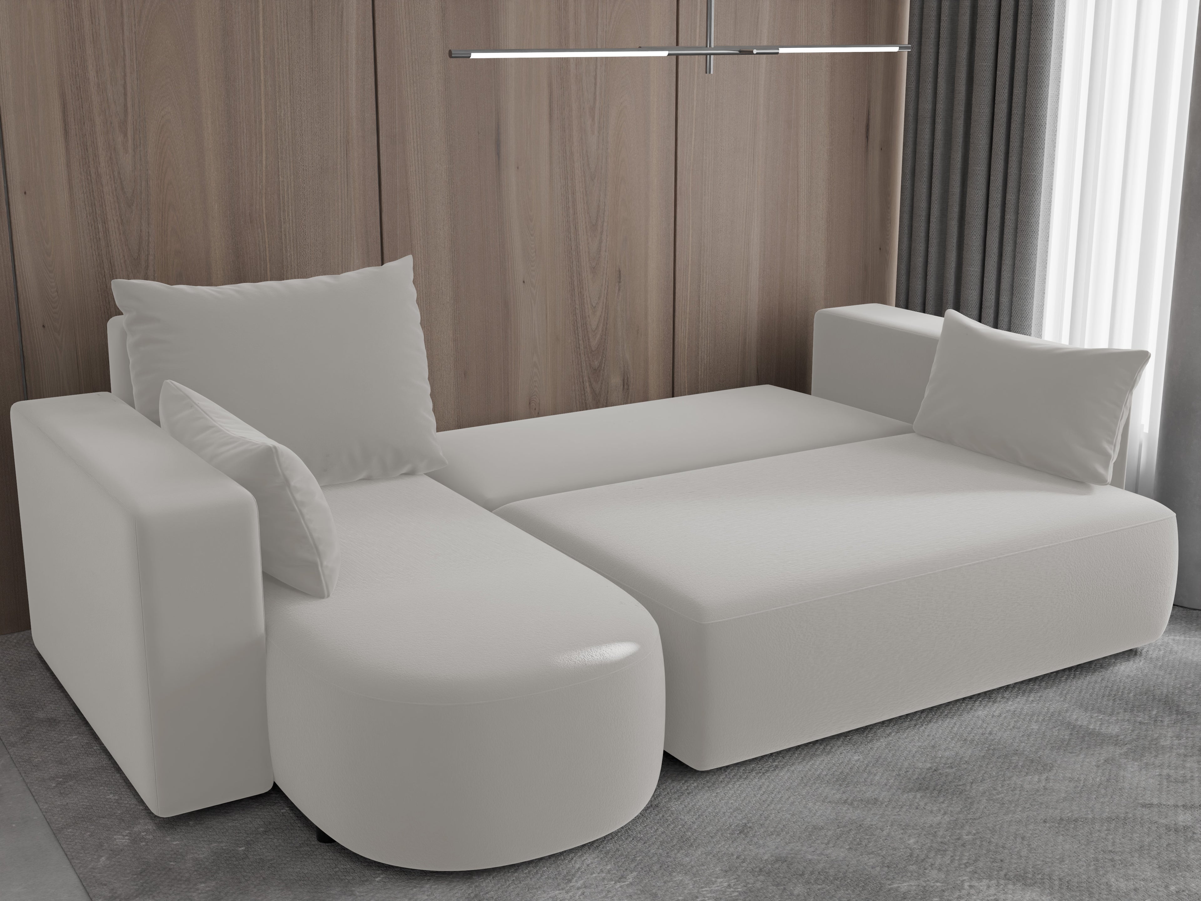 Ecksofa mit Schlaffunktion Tivo Velour Velo