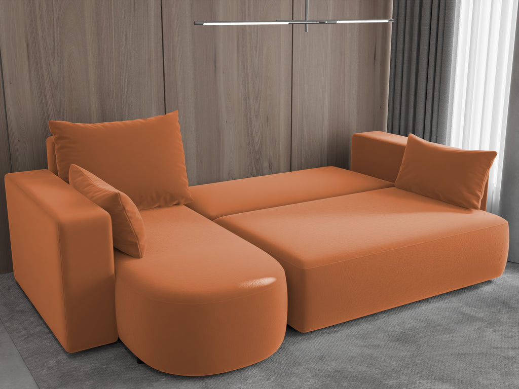 Ecksofa mit Schlaffunktion Tivo Velour Velo