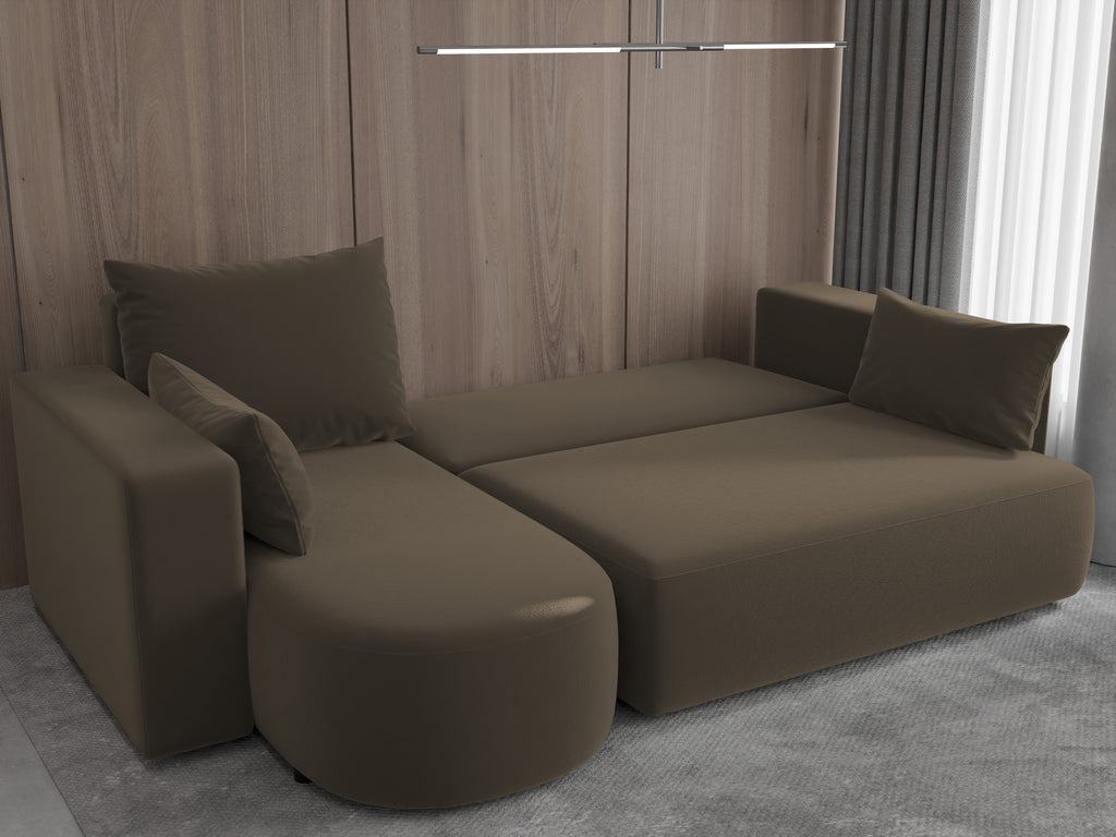 Ecksofa mit Schlaffunktion Tivo Velour Velo