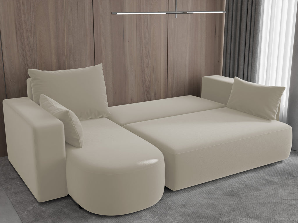 Ecksofa mit Schlaffunktion Tivo Velour Velo