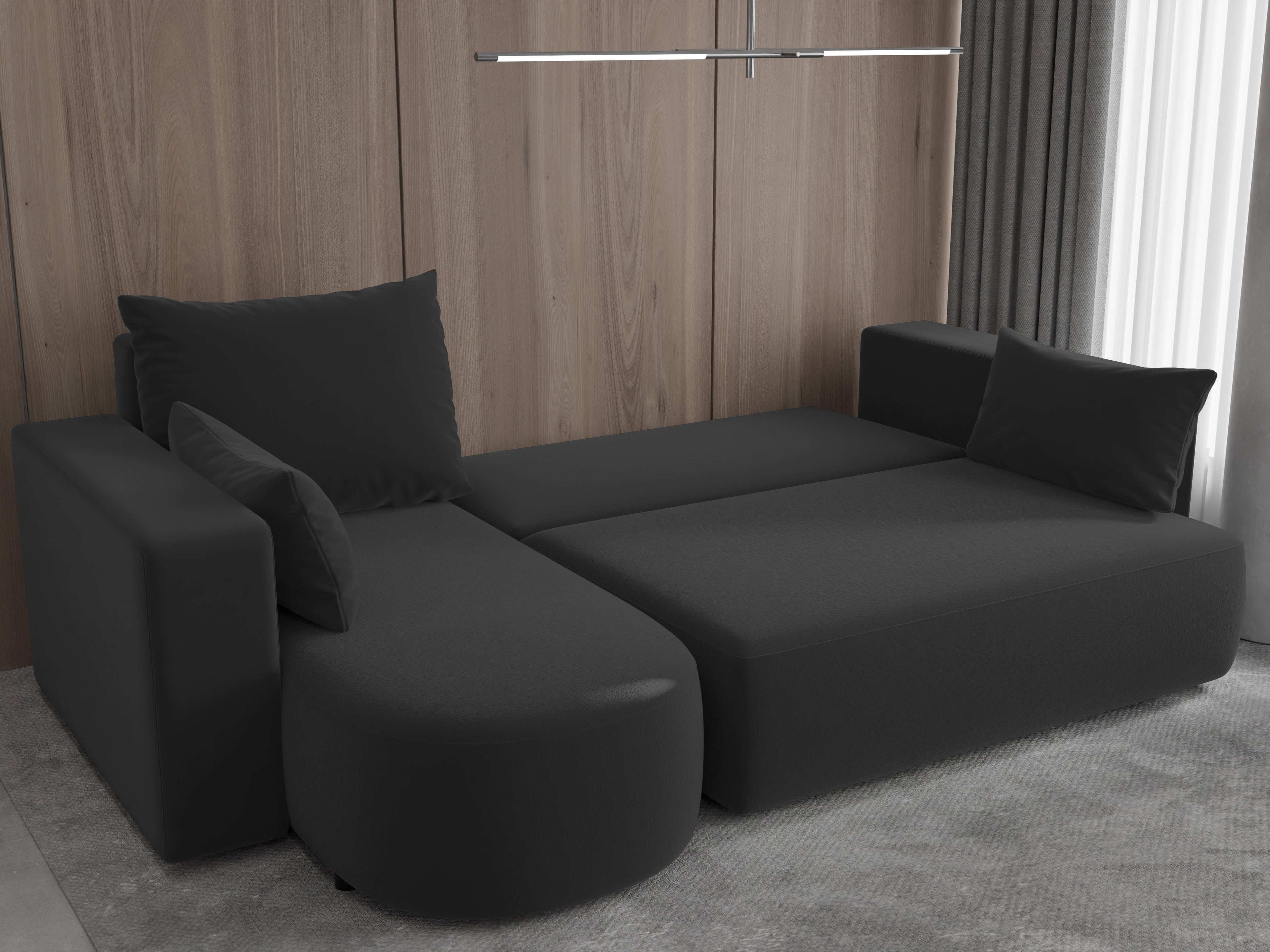 Ecksofa mit Schlaffunktion Tivo Velour Velo