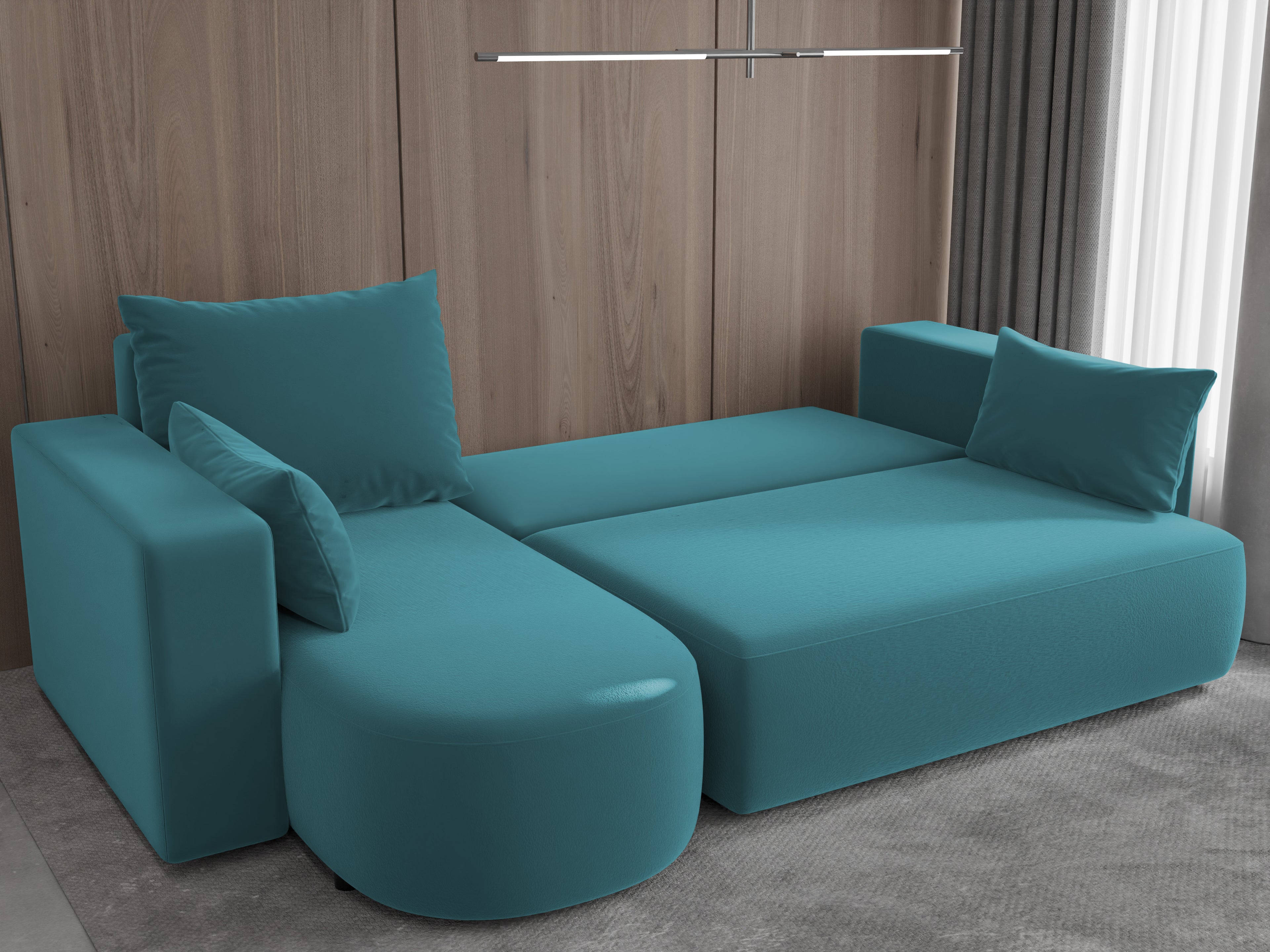 Ecksofa mit Schlaffunktion Tivo Velour Velo