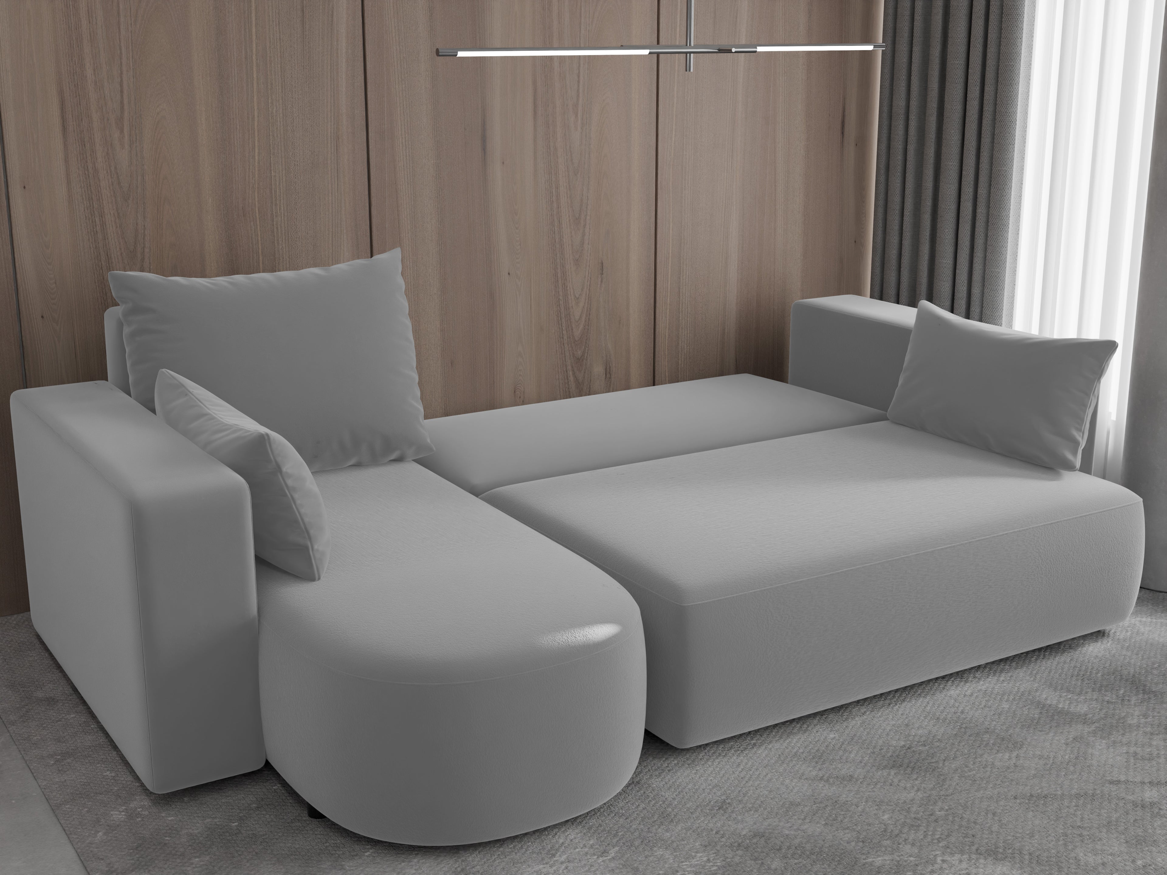 Ecksofa mit Schlaffunktion Tivo Velour Velo