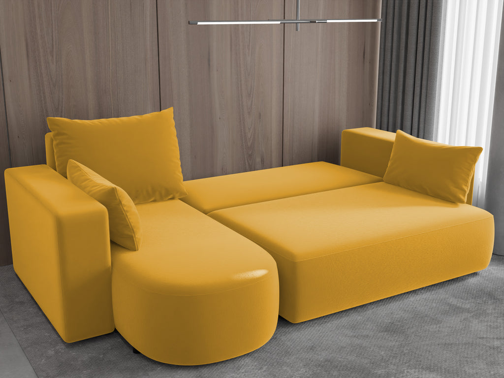 Ecksofa mit Schlaffunktion Tivo Velour Velo