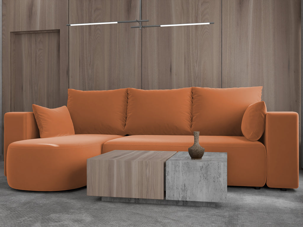 Ecksofa mit Schlaffunktion Tivo Velour Velo