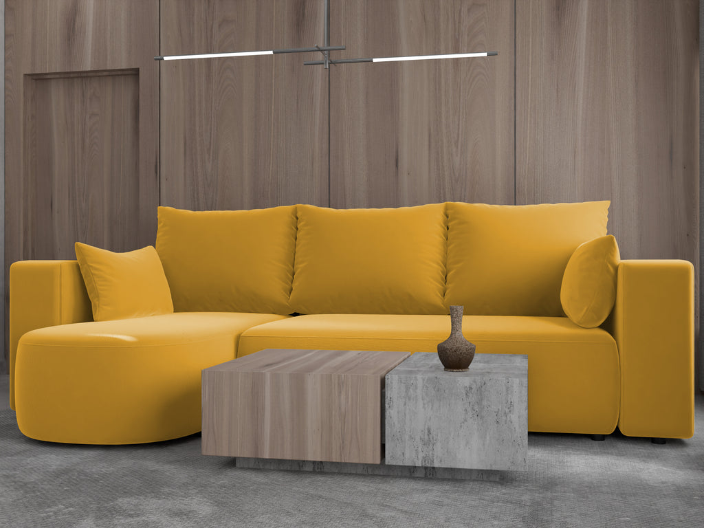 Ecksofa mit Schlaffunktion Tivo Velour Velo