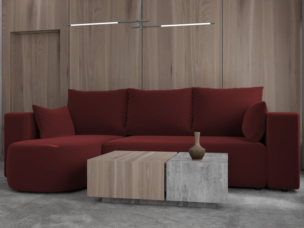 Ecksofa mit Schlaffunktion Tivo Velour Velo