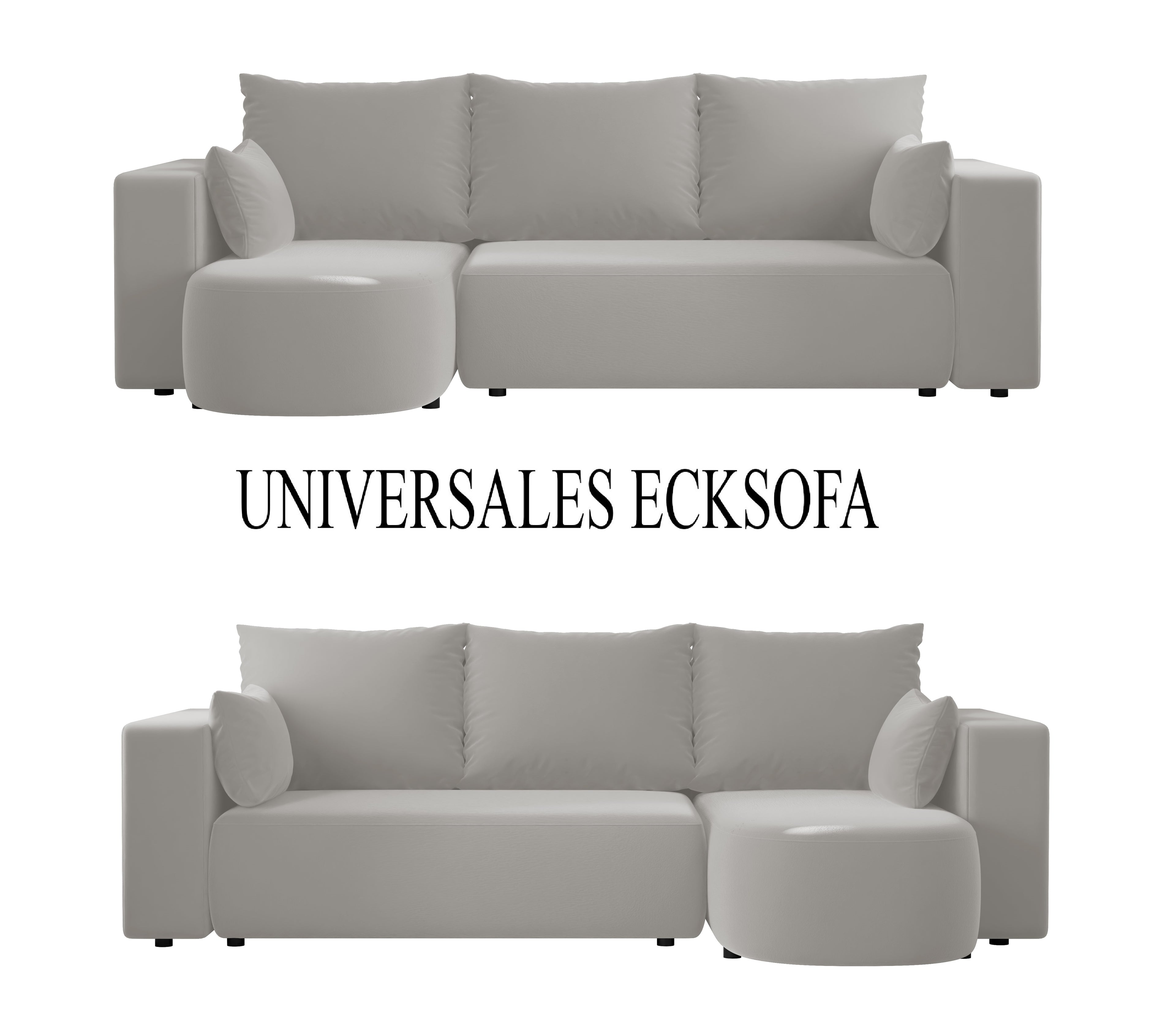 Ecksofa mit Schlaffunktion Tivo Velour Velo