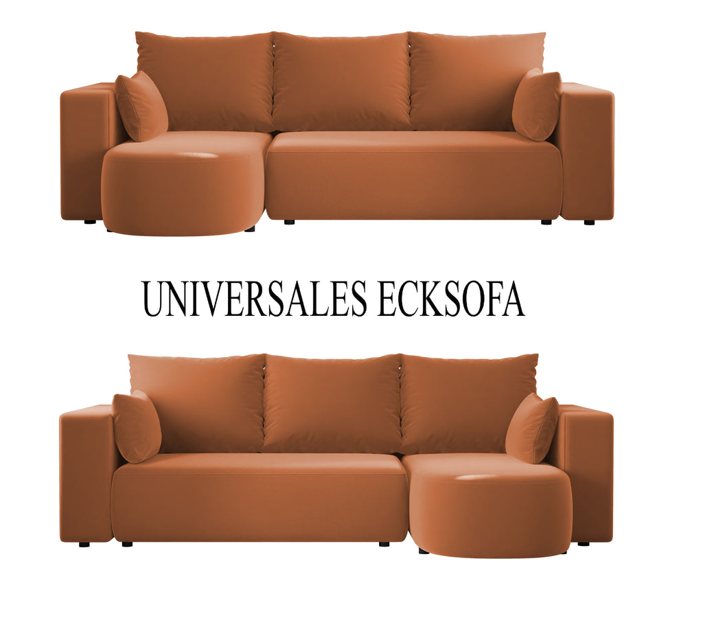 Ecksofa mit Schlaffunktion Tivo Velour Velo