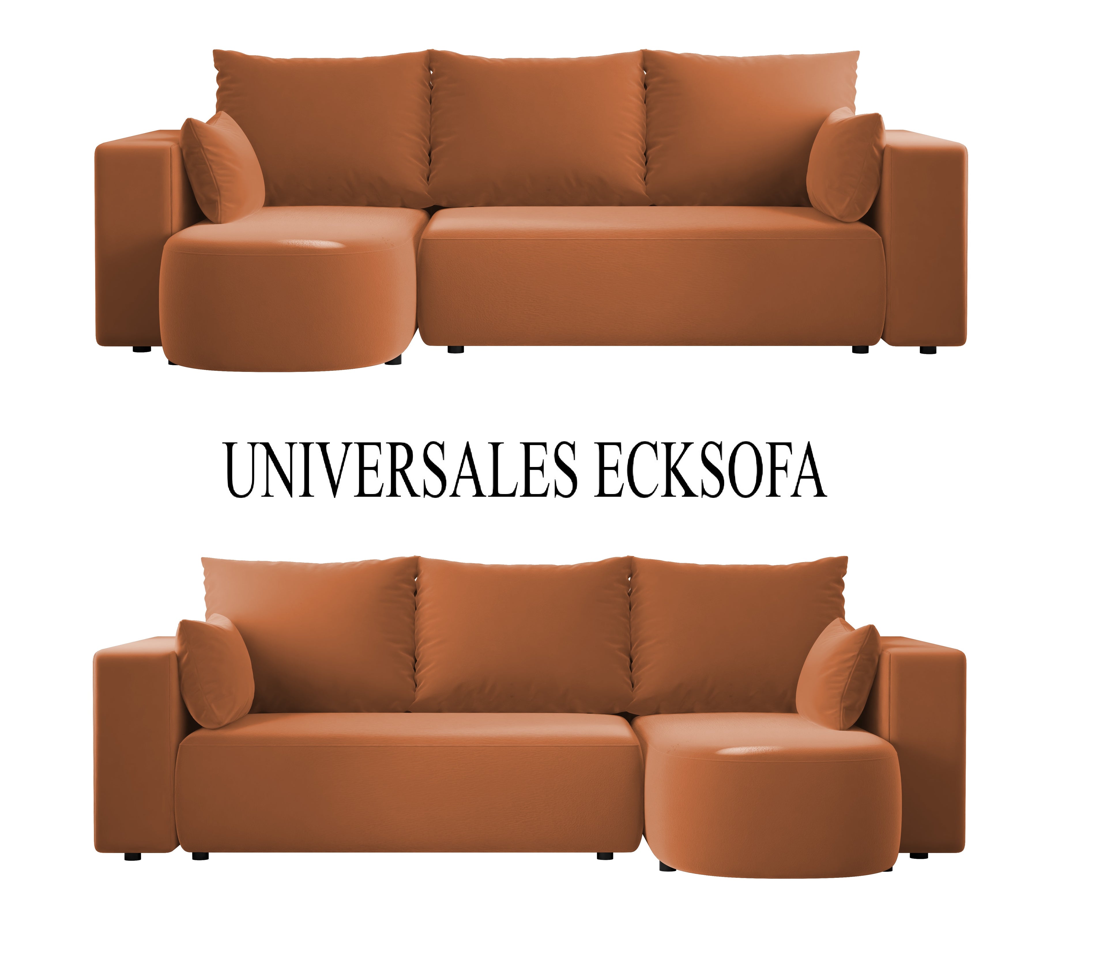 Ecksofa mit Schlaffunktion Tivo Velour Velo