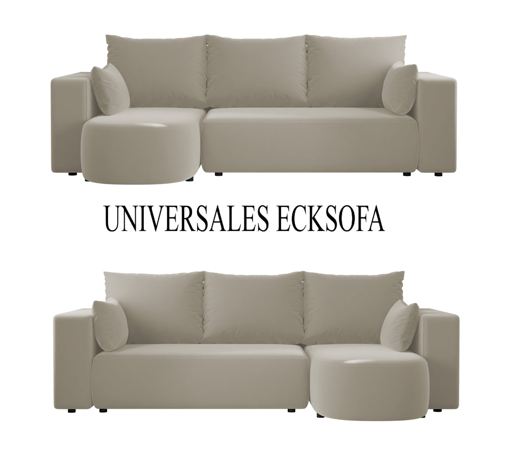 Ecksofa mit Schlaffunktion Tivo Velour Velo