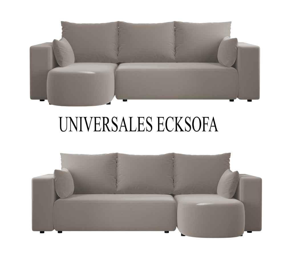 Ecksofa mit Schlaffunktion Tivo Velour Velo
