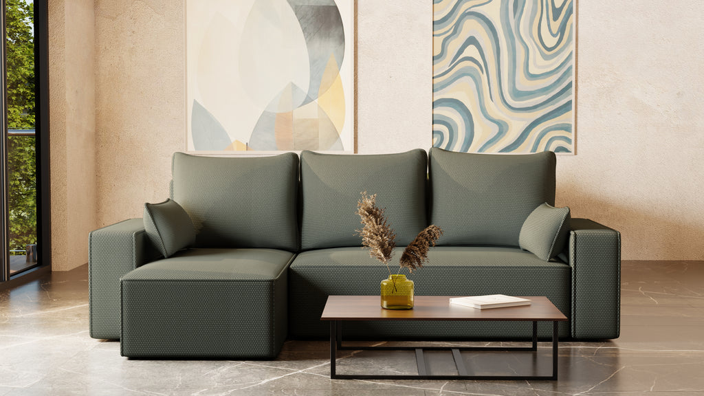 Ecksofa mit Schlaffunktion Tobi Cord Onega