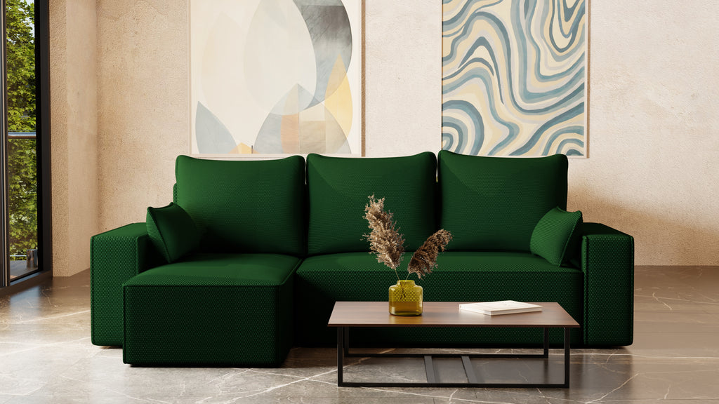 Ecksofa mit Schlaffunktion Tobi Cord Onega