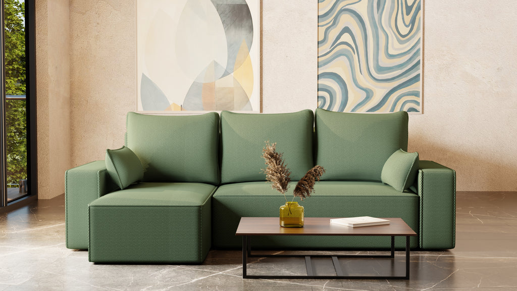 Ecksofa mit Schlaffunktion Tobi Cord Onega