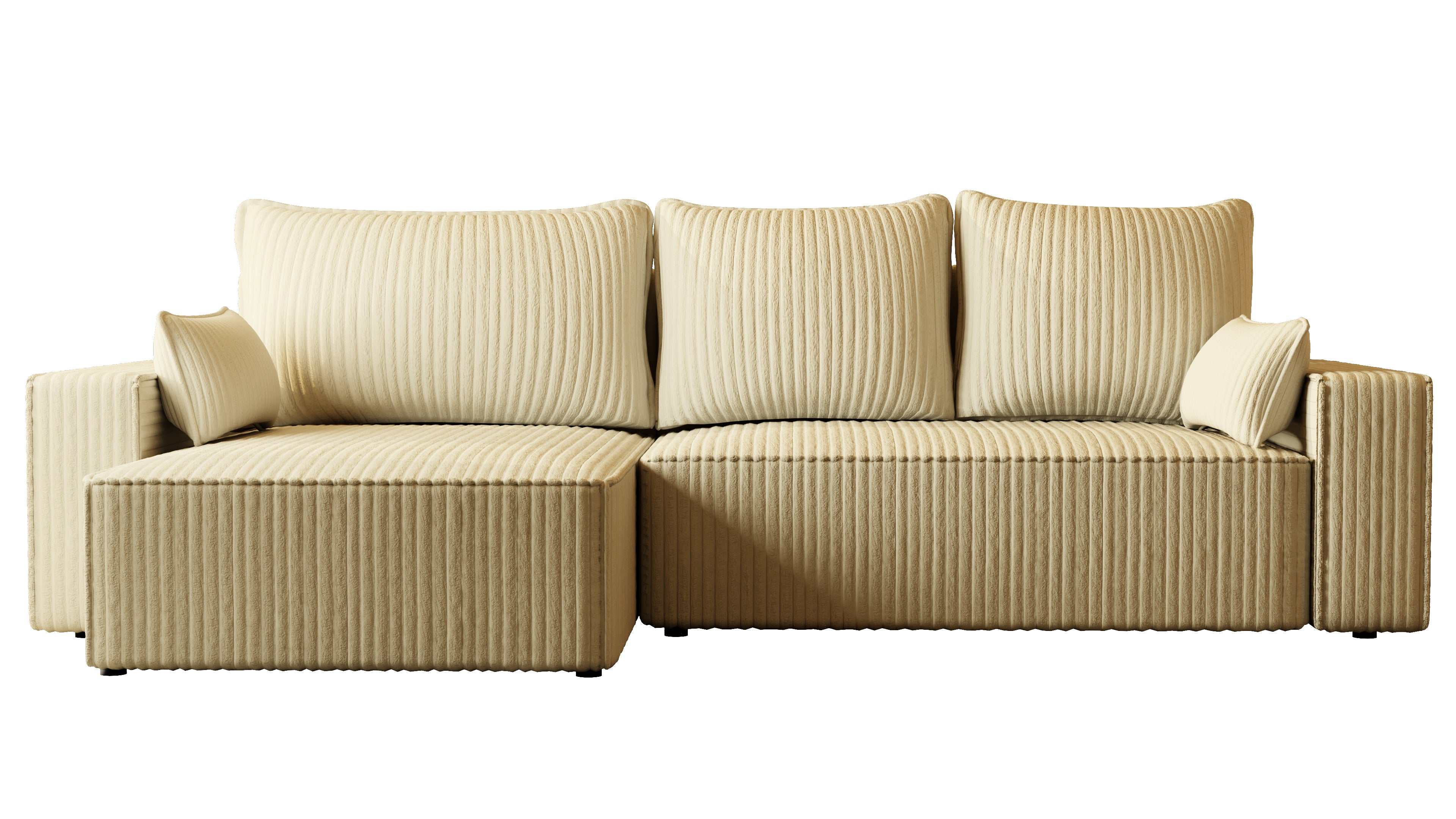 XL Ecksofa mit Schlaffunktion Tobi Cord Felipo