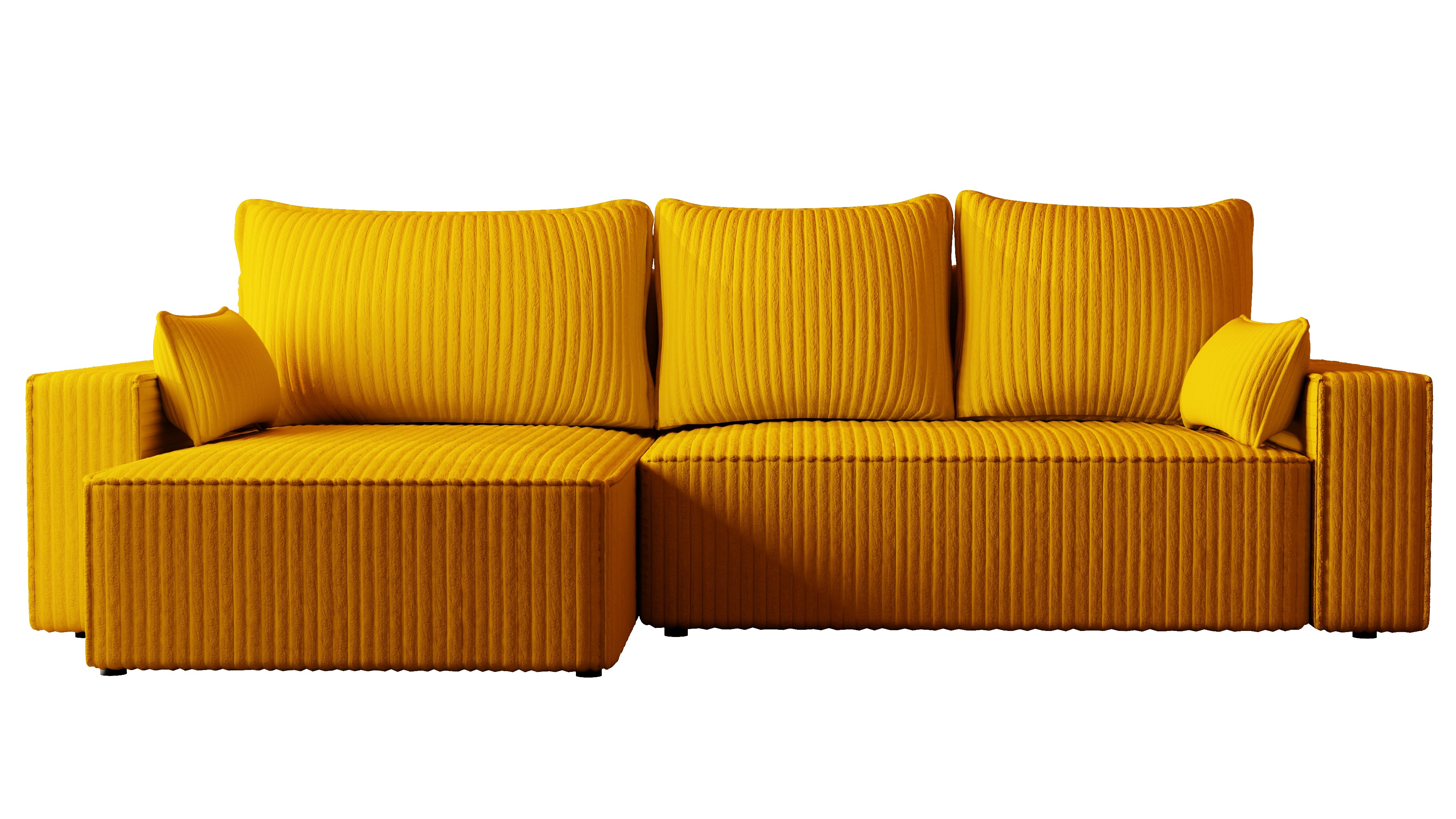 XL Ecksofa mit Schlaffunktion Tobi Cord Felipo