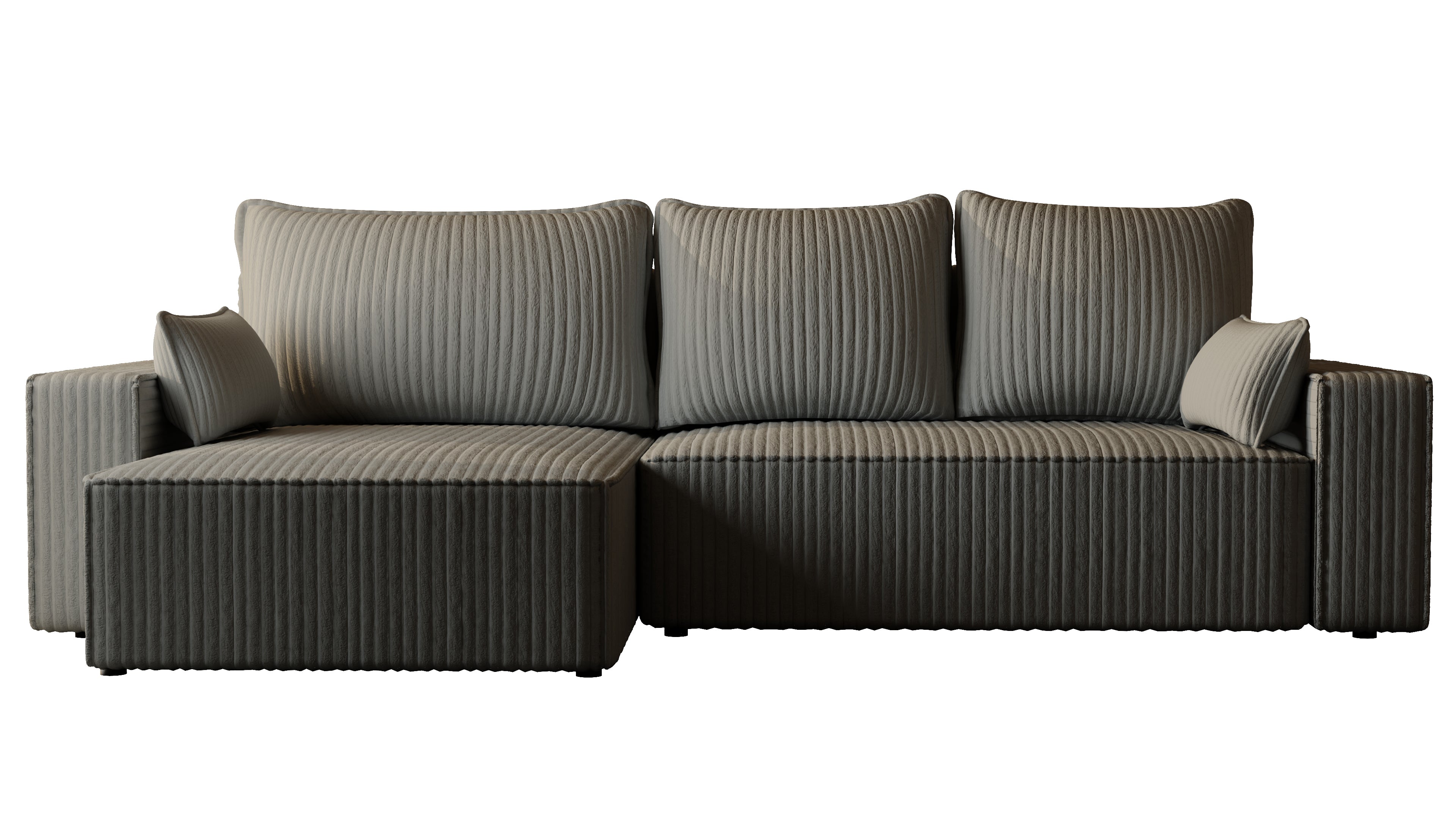 XL Ecksofa mit Schlaffunktion Tobi Cord Felipo