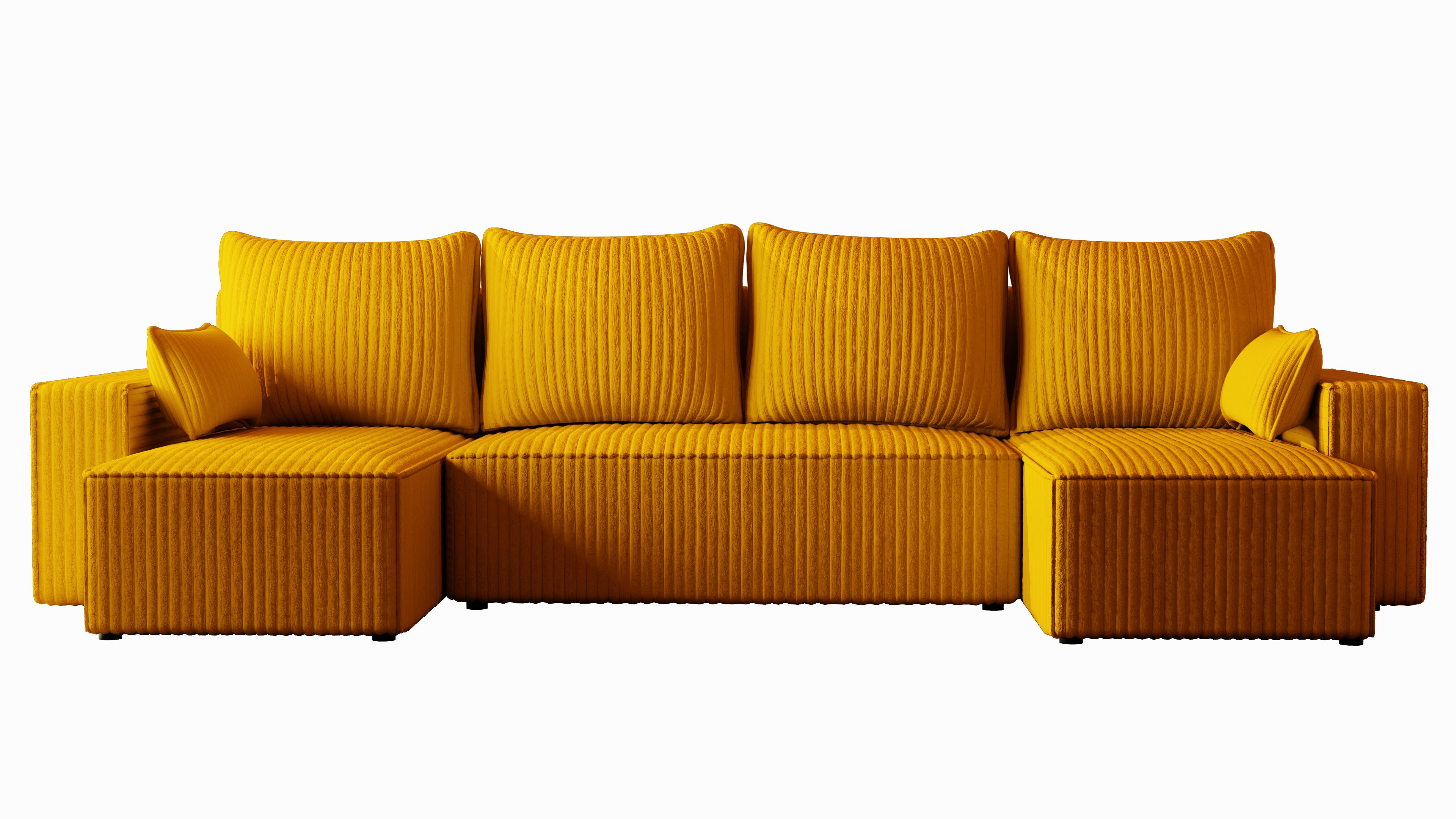 U Ecksofa mit Schlaffunktion Tobi Cord Felipo