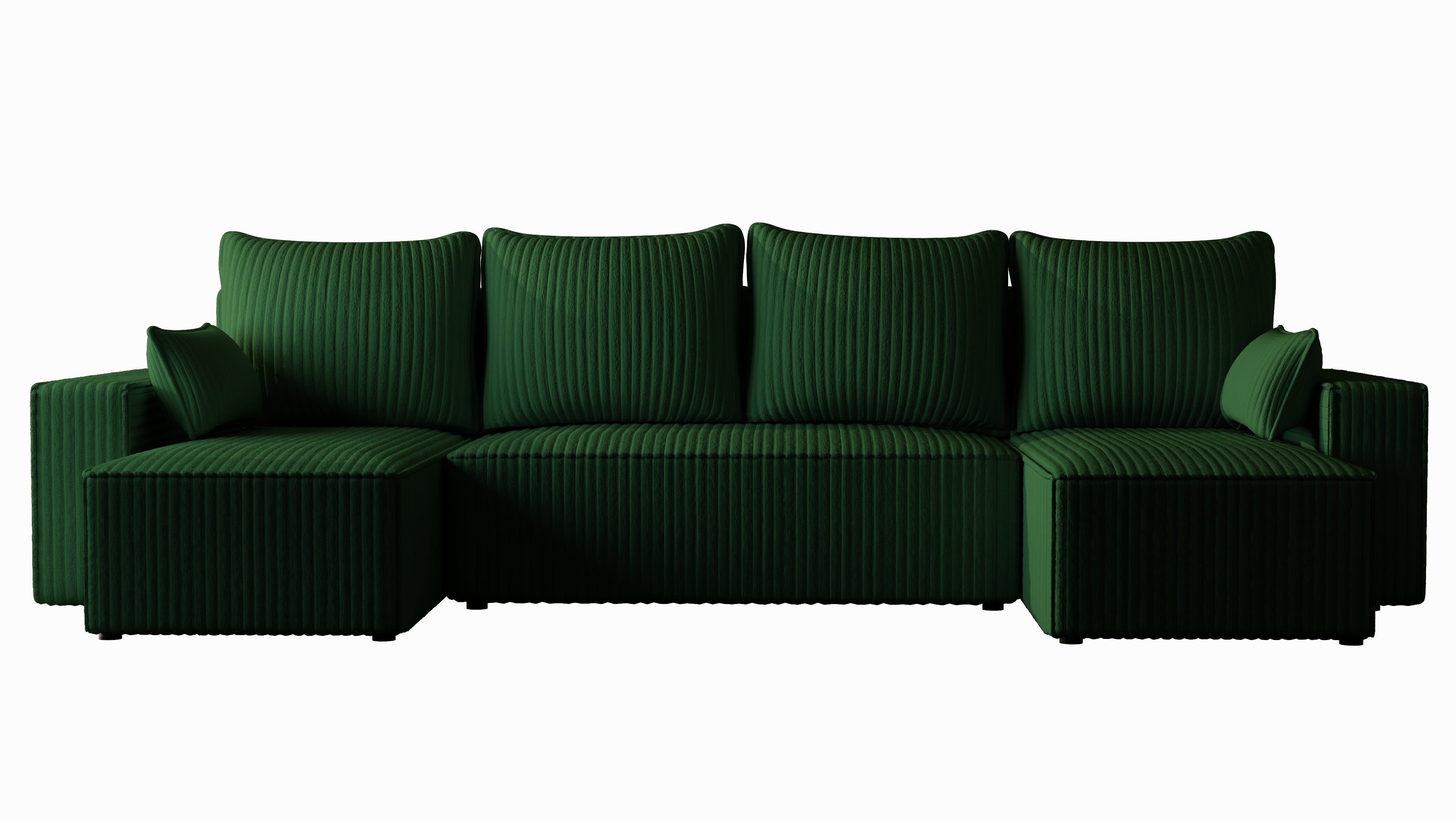 U Ecksofa mit Schlaffunktion Tobi Cord Felipo