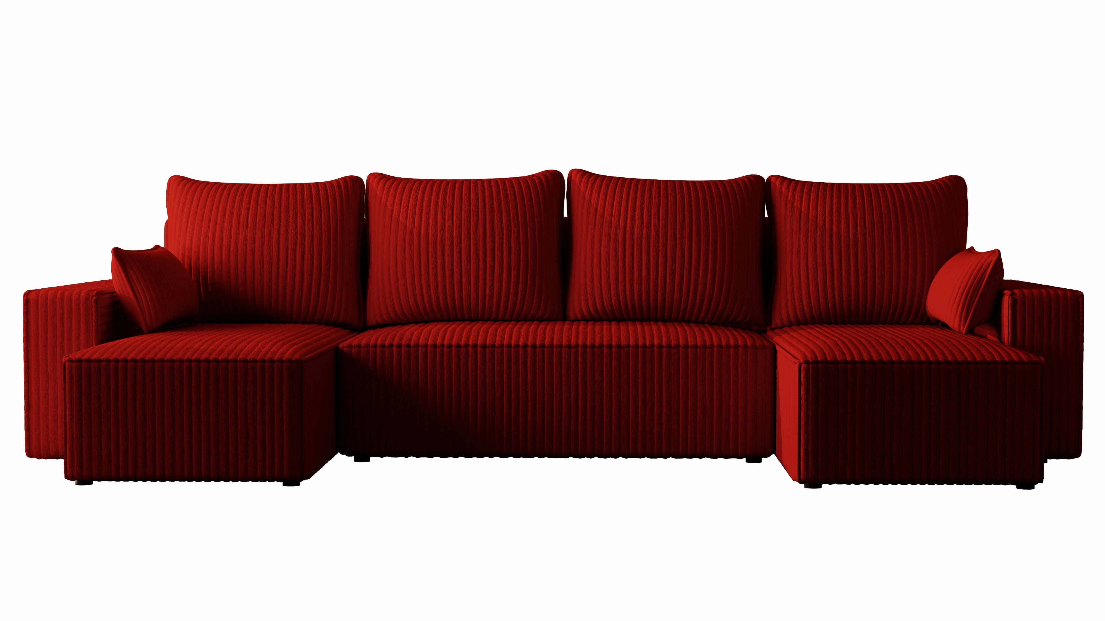 U Ecksofa mit Schlaffunktion Tobi Cord Felipo