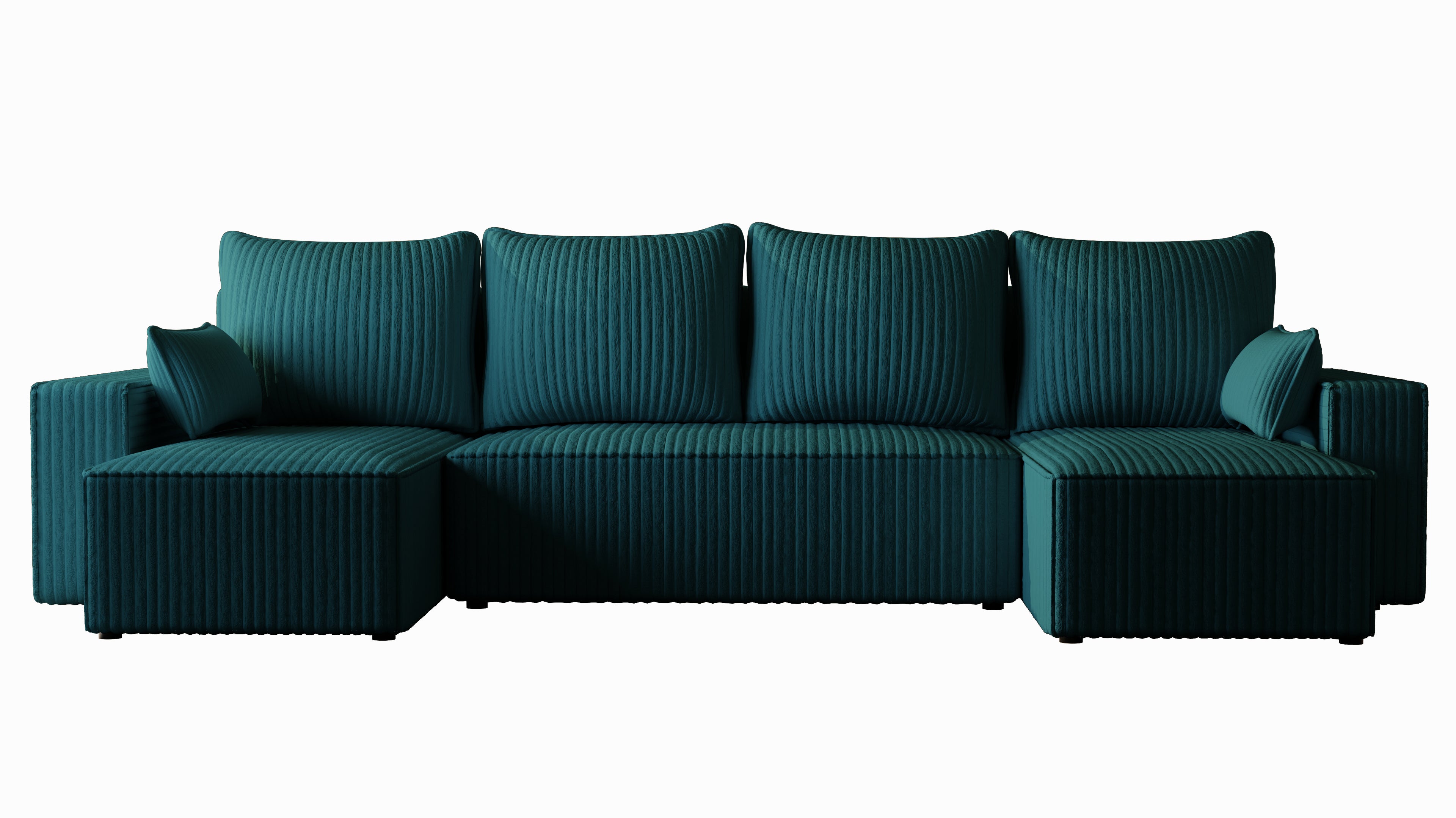 U Ecksofa mit Schlaffunktion Tobi Cord Felipo