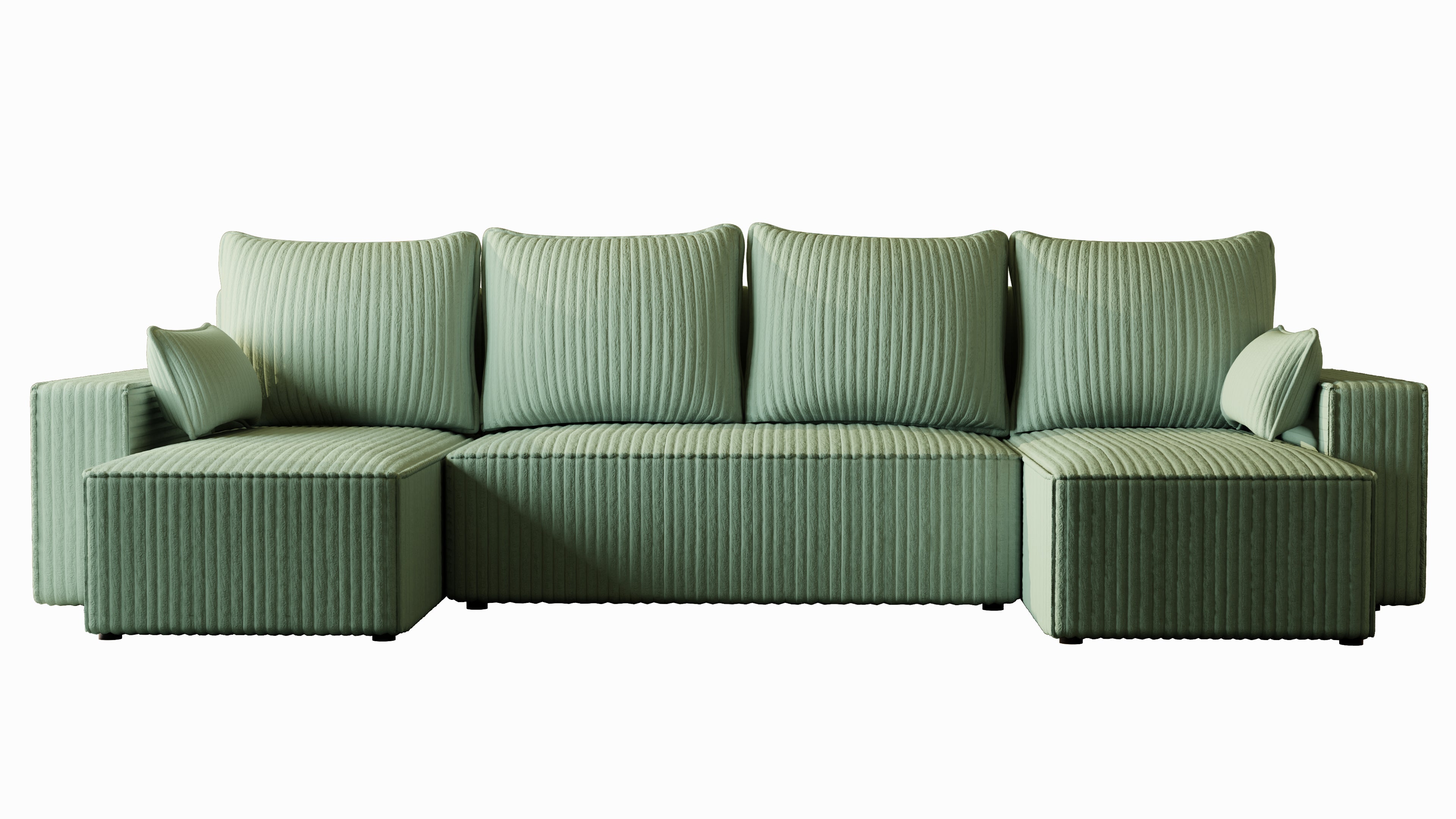 U Ecksofa mit Schlaffunktion Tobi Cord Felipo