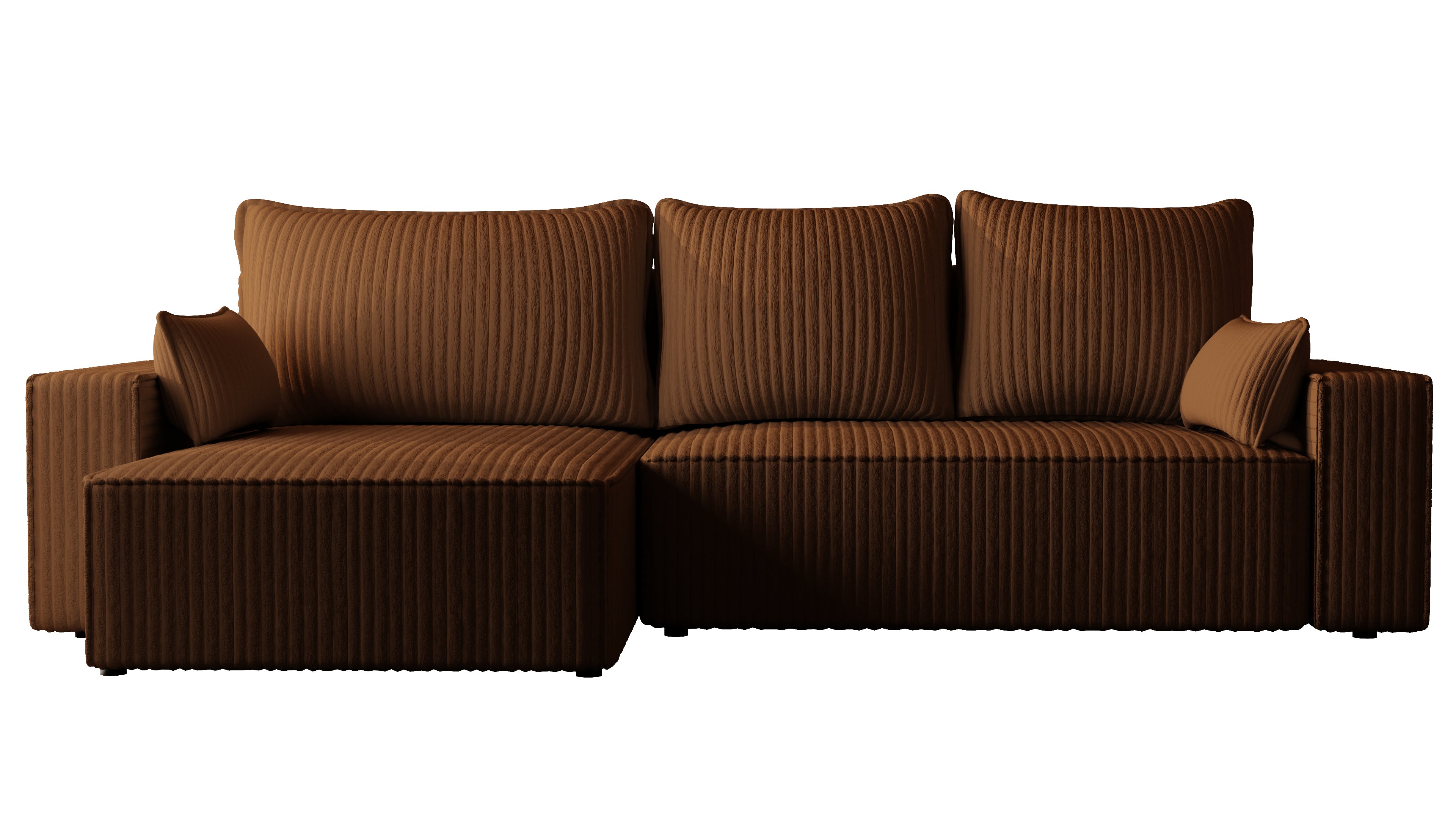 XL Ecksofa mit Schlaffunktion Tobi Cord Felipo